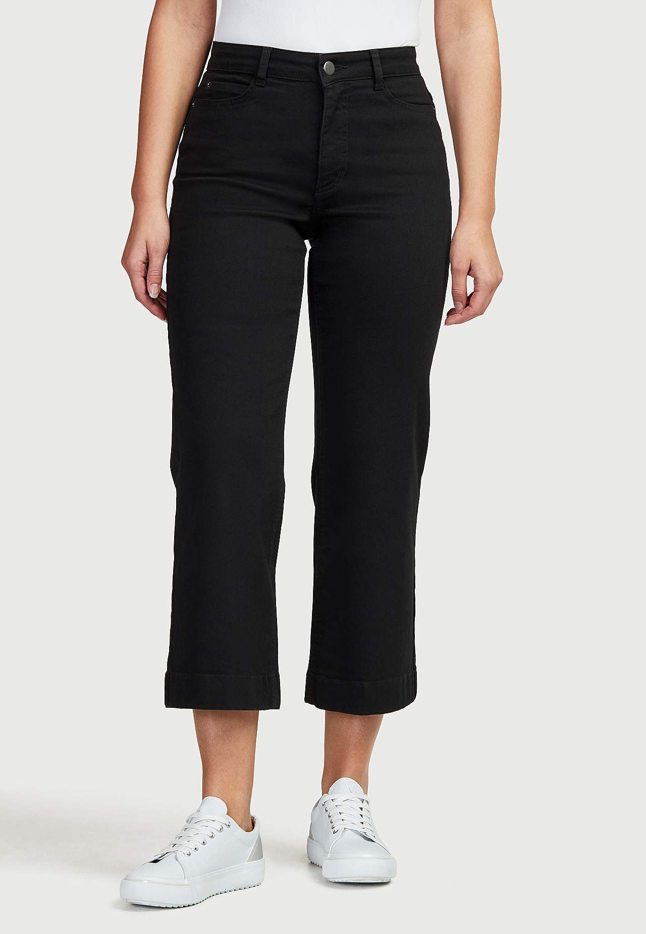 Ankellange stretchjeans Adina