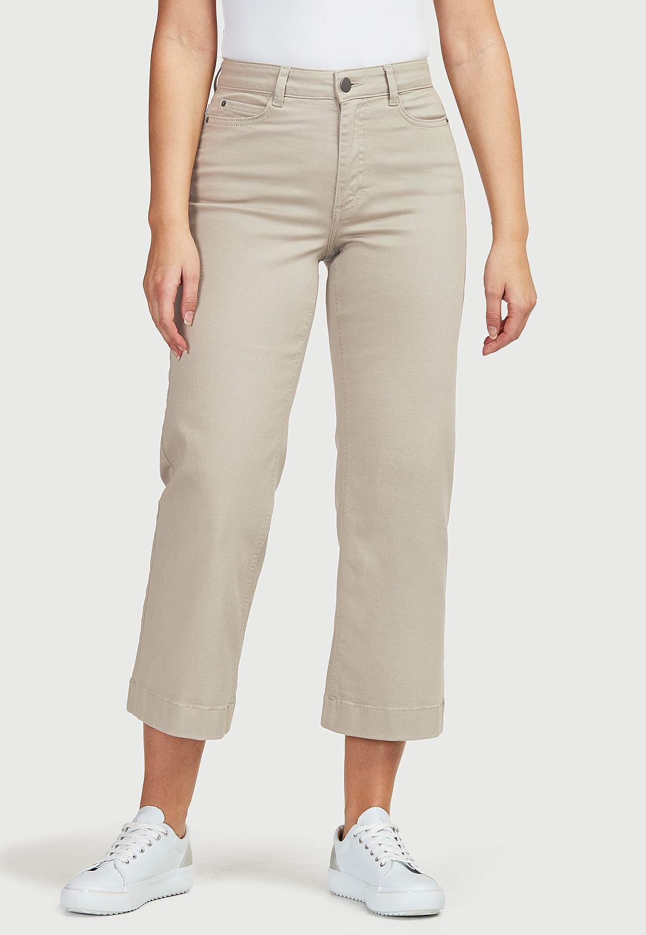 Ankellange stretchjeans Adina