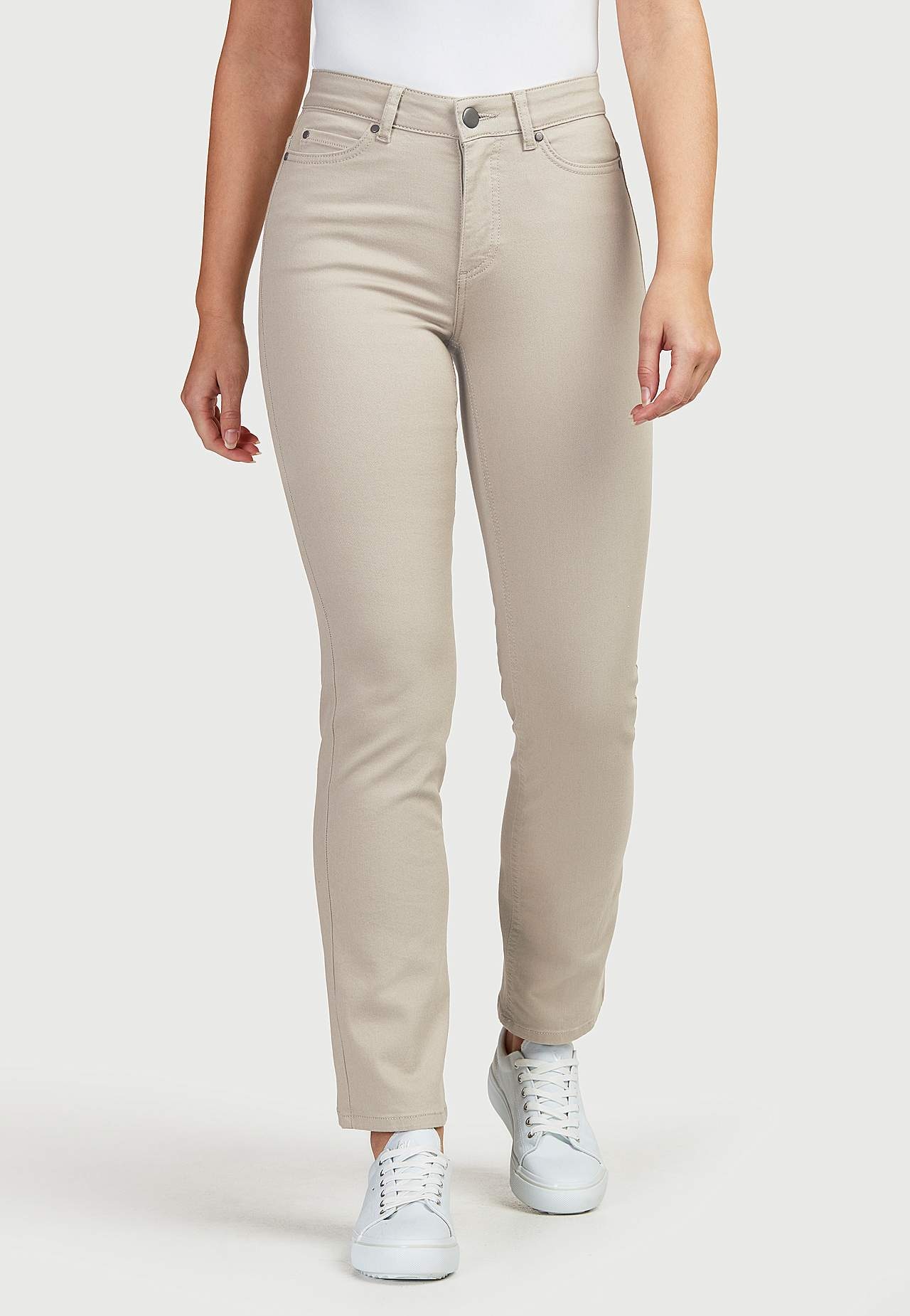 Rette jeans med design med fem lommer Linnea