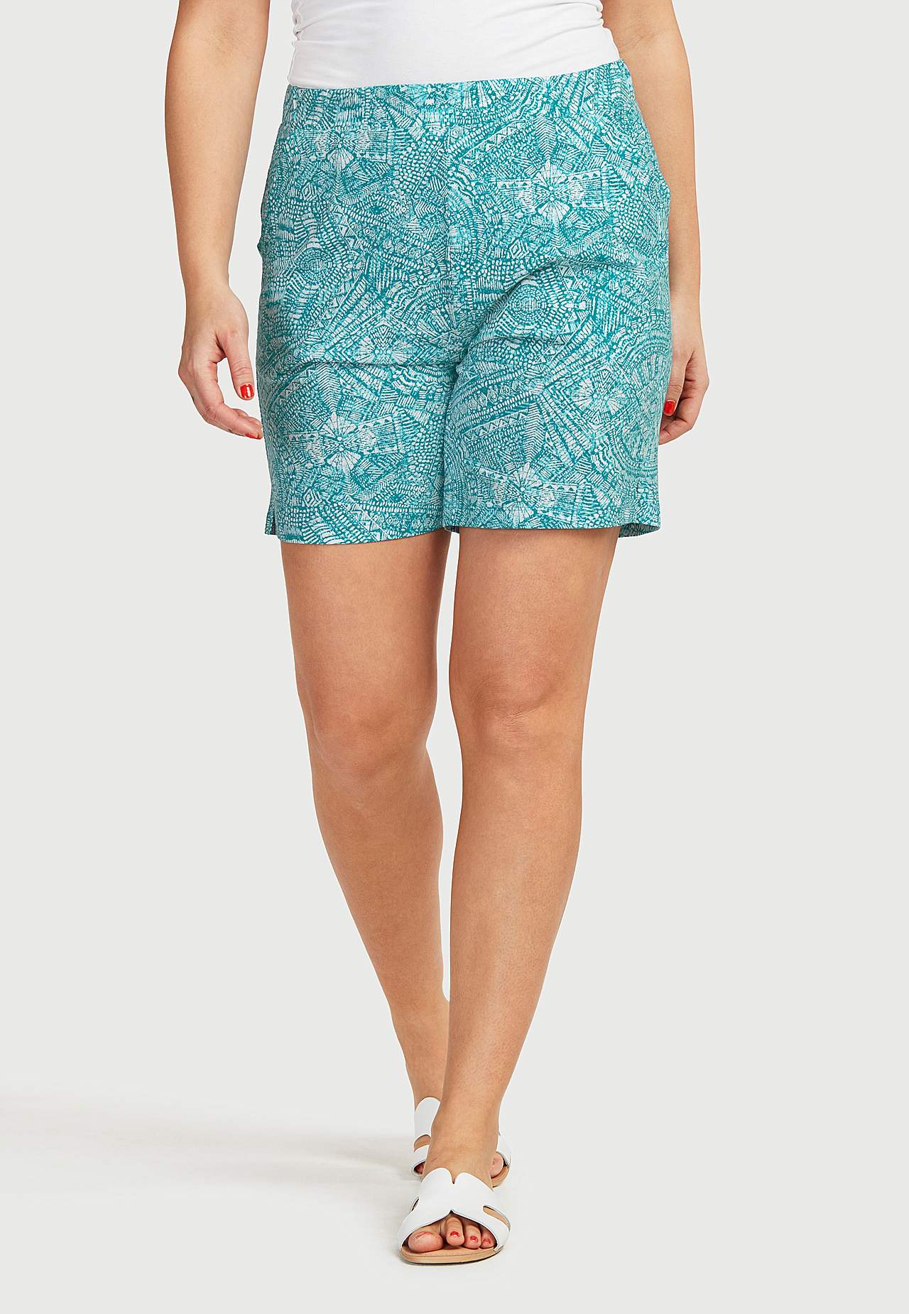 Mønstret shorts i jersey Mia