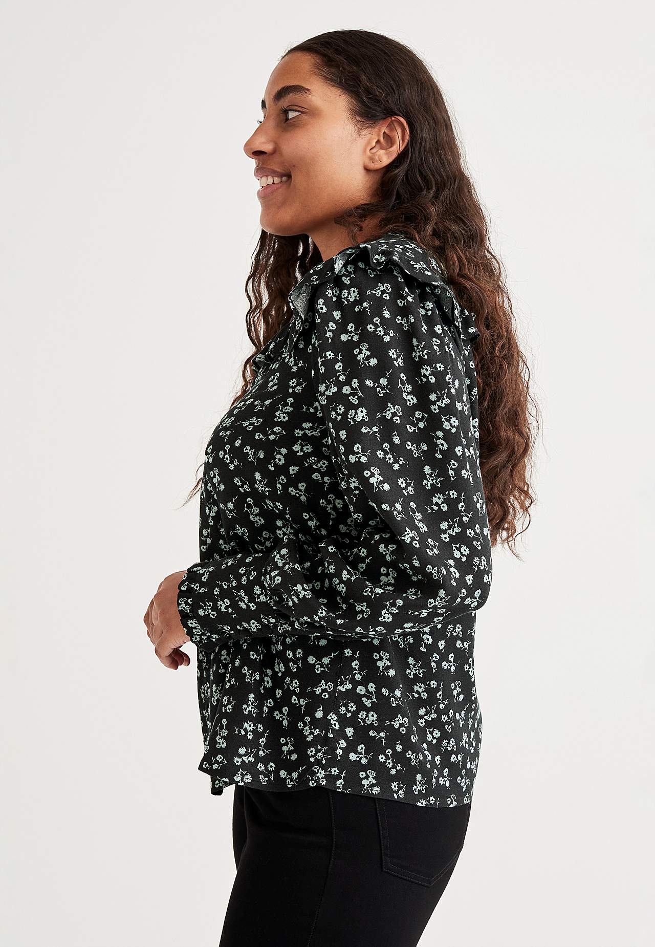 Mønstret bluse Laura