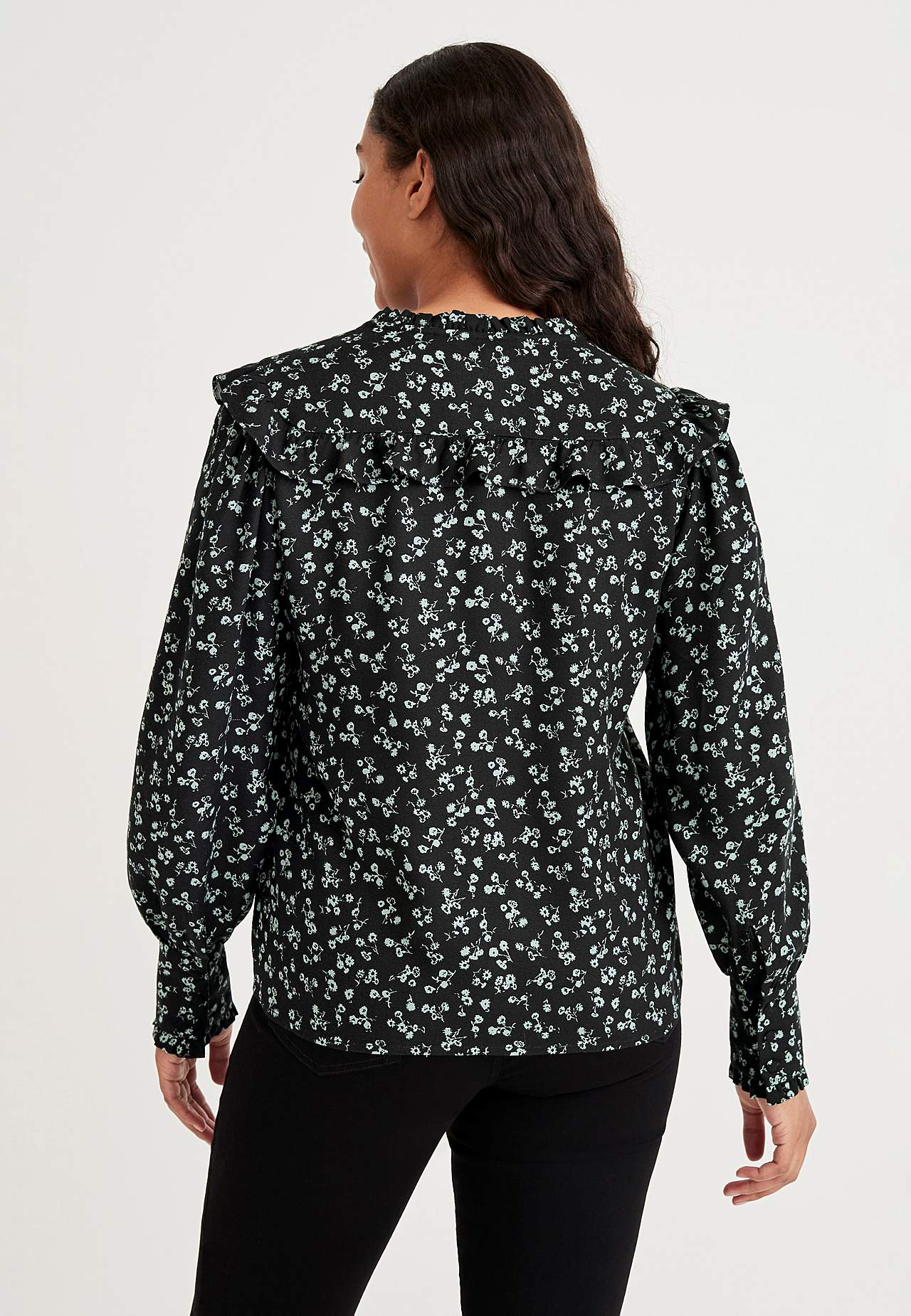 Mønstret bluse Laura