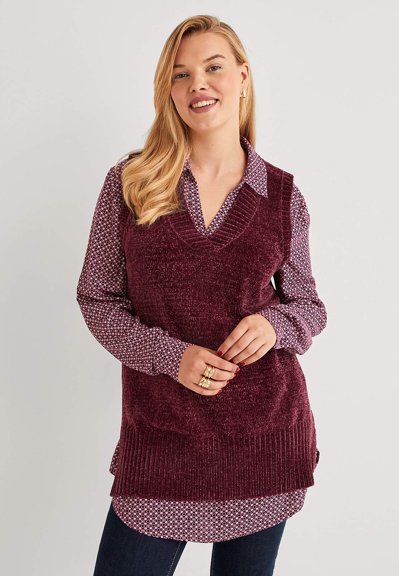 Myk vest i chenille