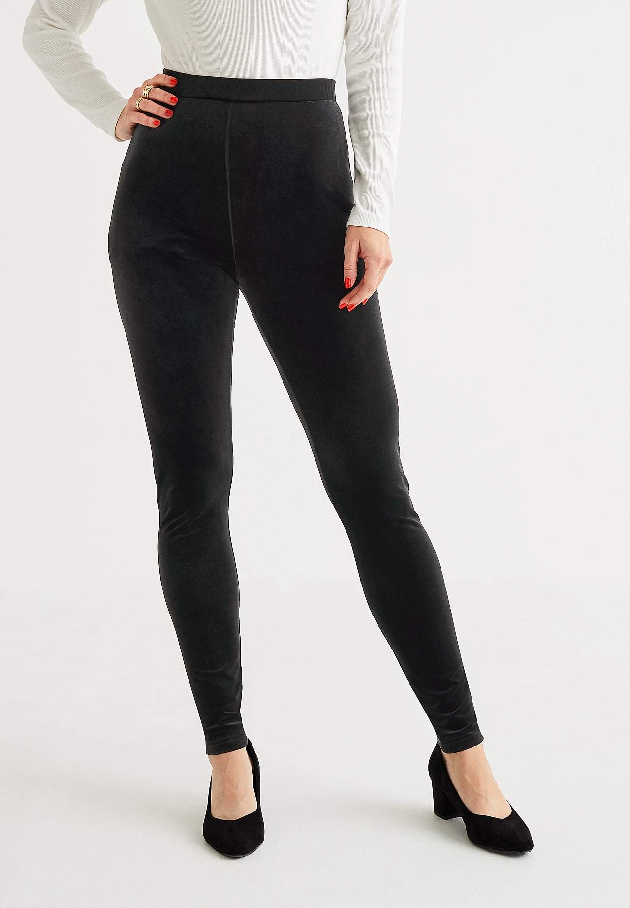 Leggings i fløyel