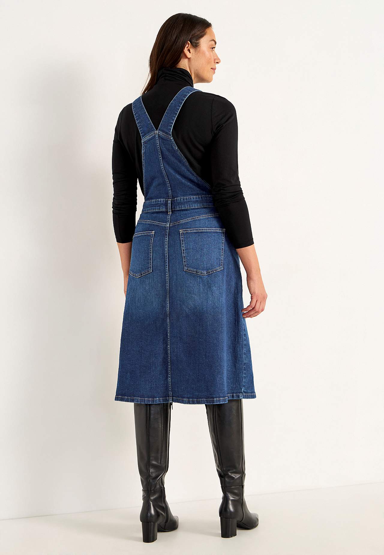 Dongerikjole i denim