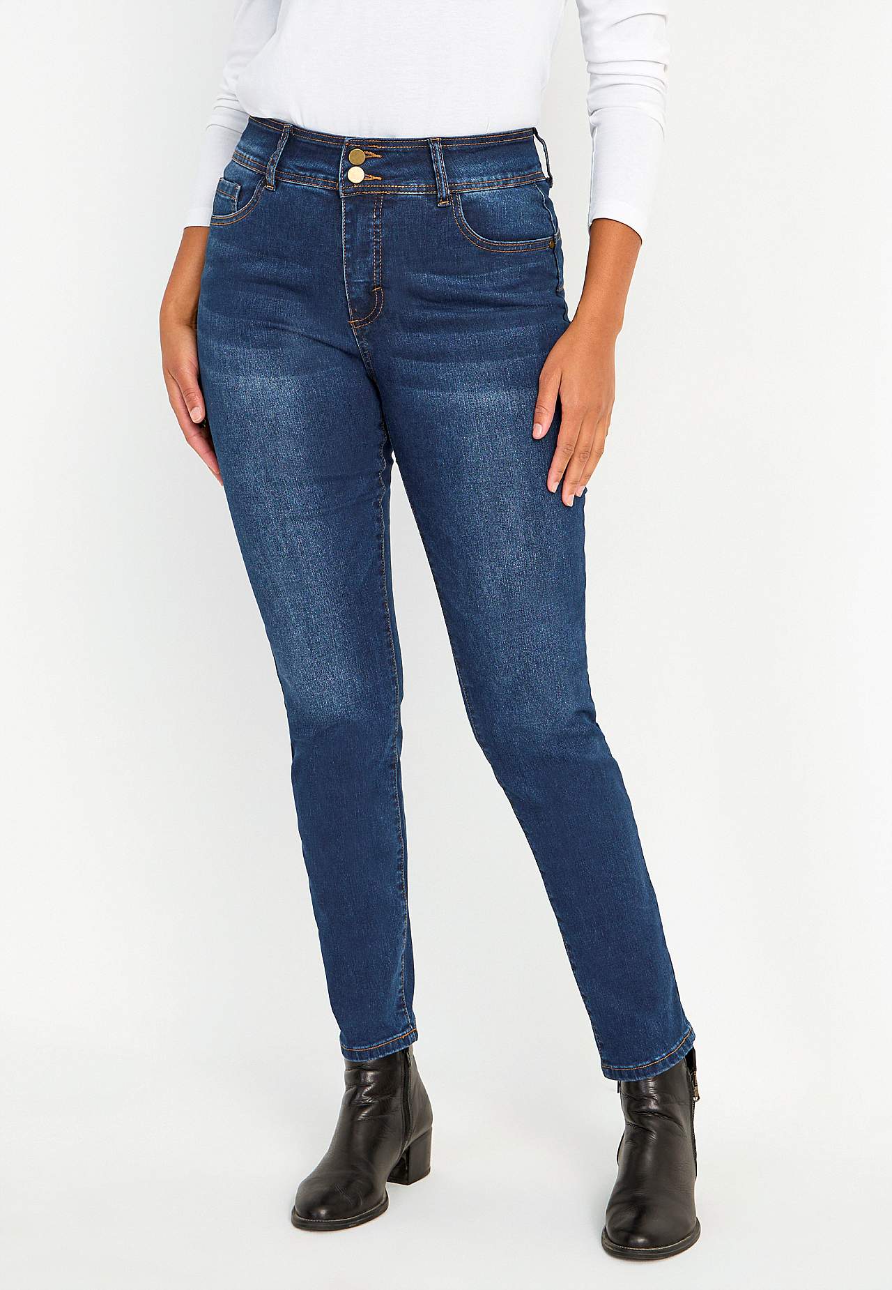 Shaping jeans med stretch