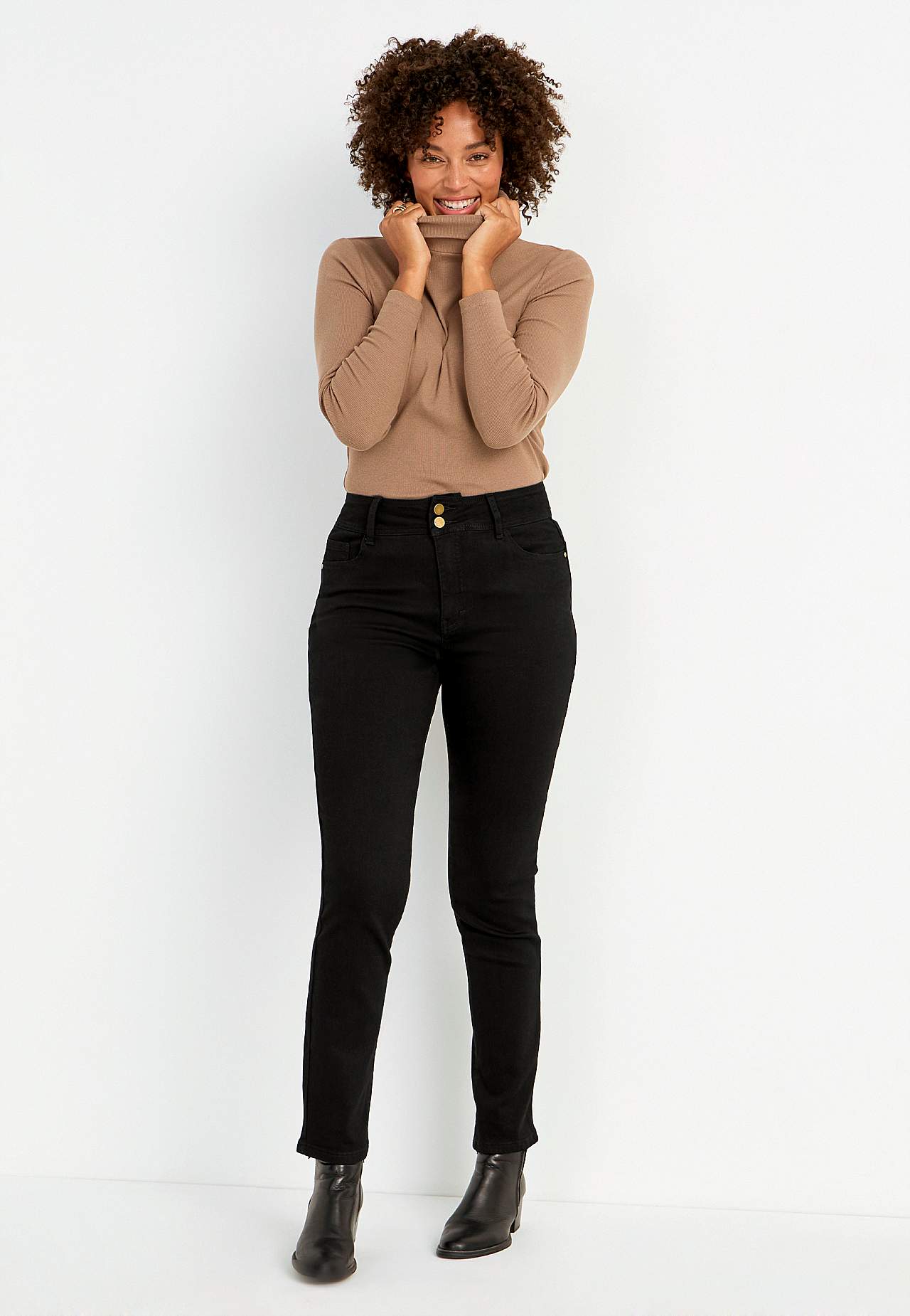 Shaping jeans med stretch