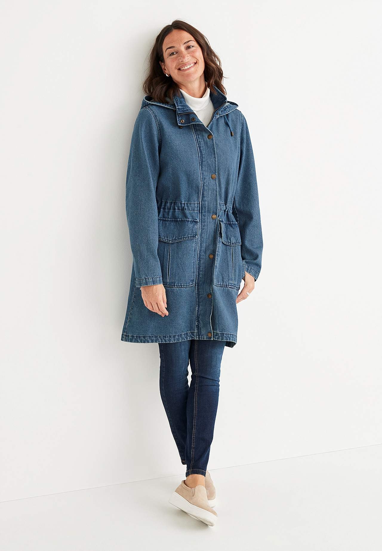 Parkas i denim Jane