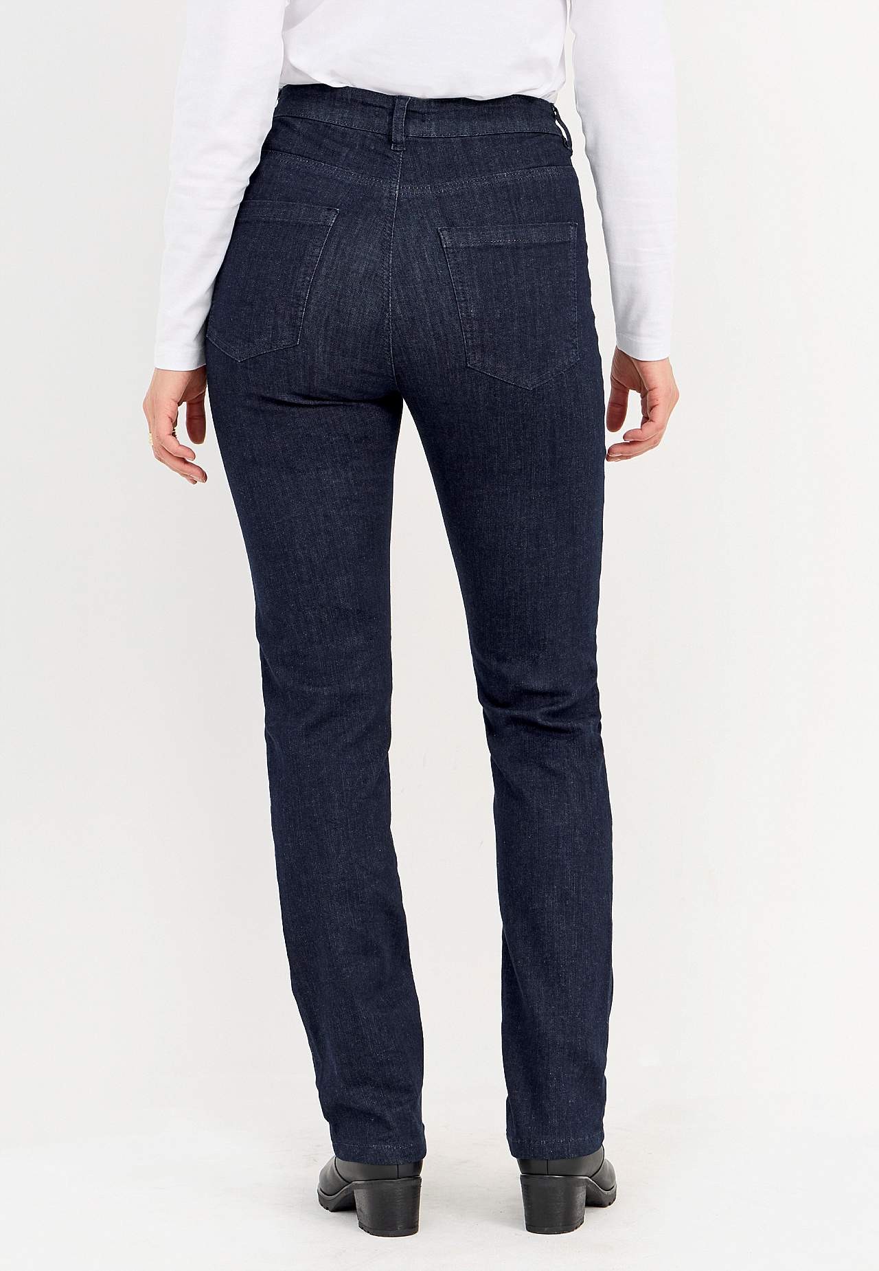 Stretchjeans med rette ben - tre lengder