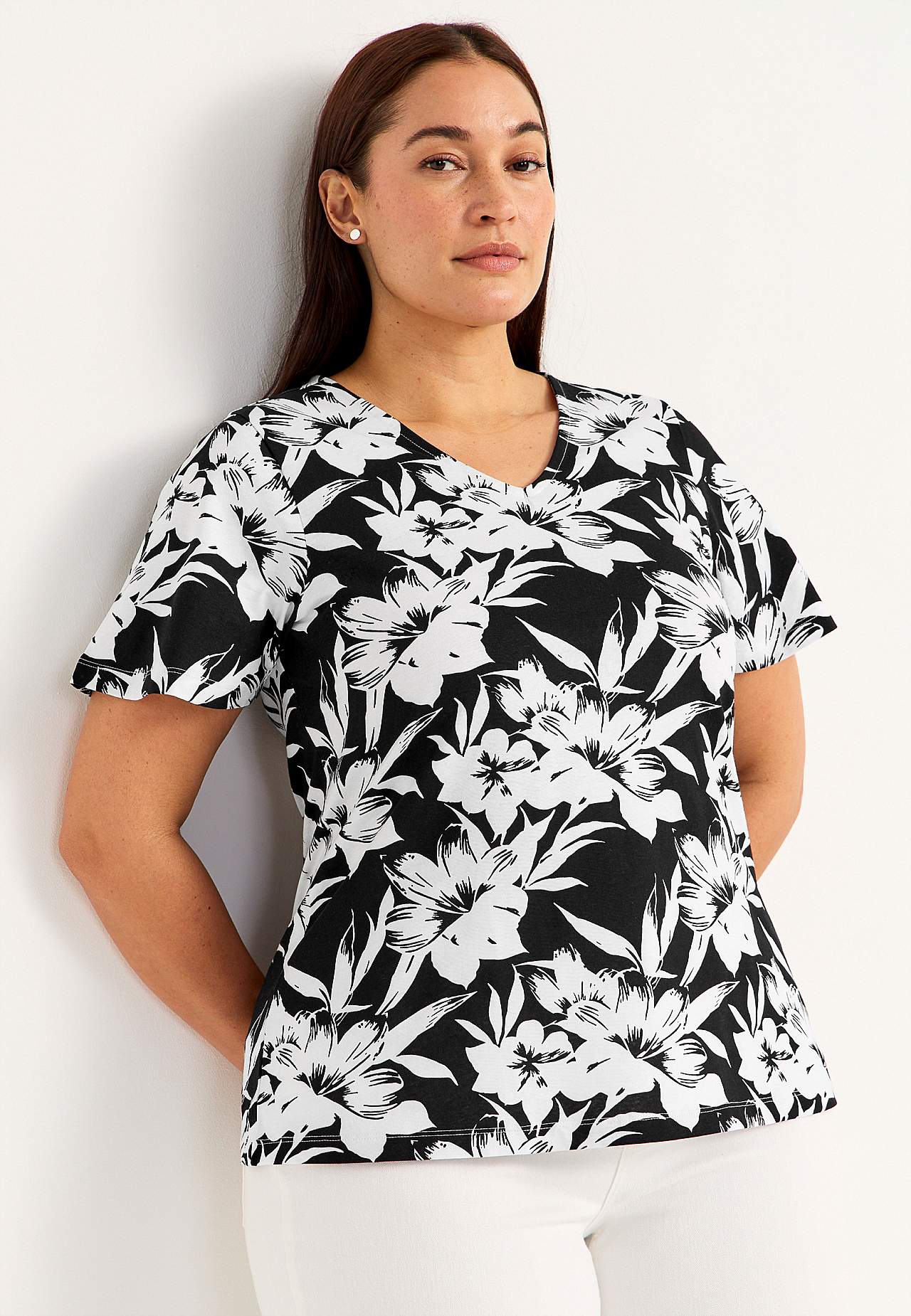 V-halset topp