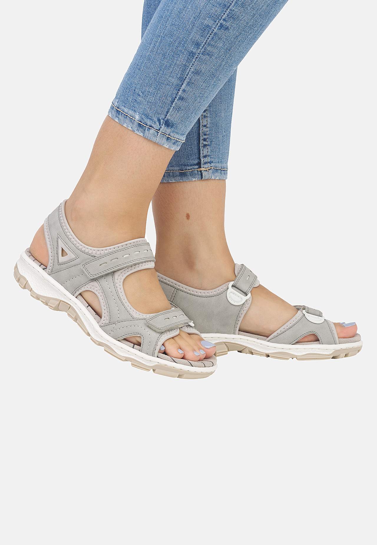 Komfortabel sandal med borrelåslukning