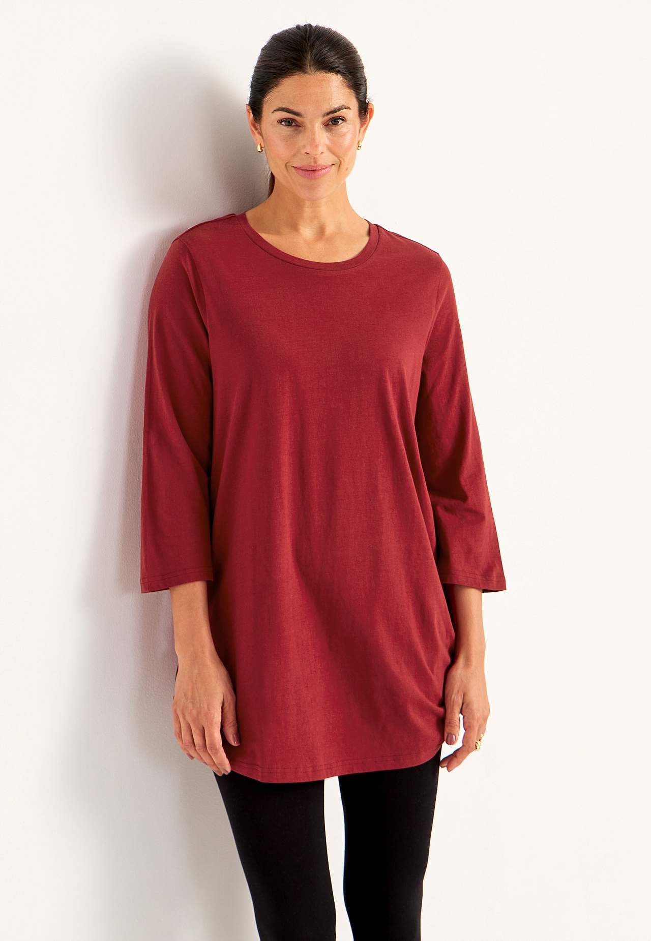 Jerseytunika med 3/4 erme Alexia 2-pack