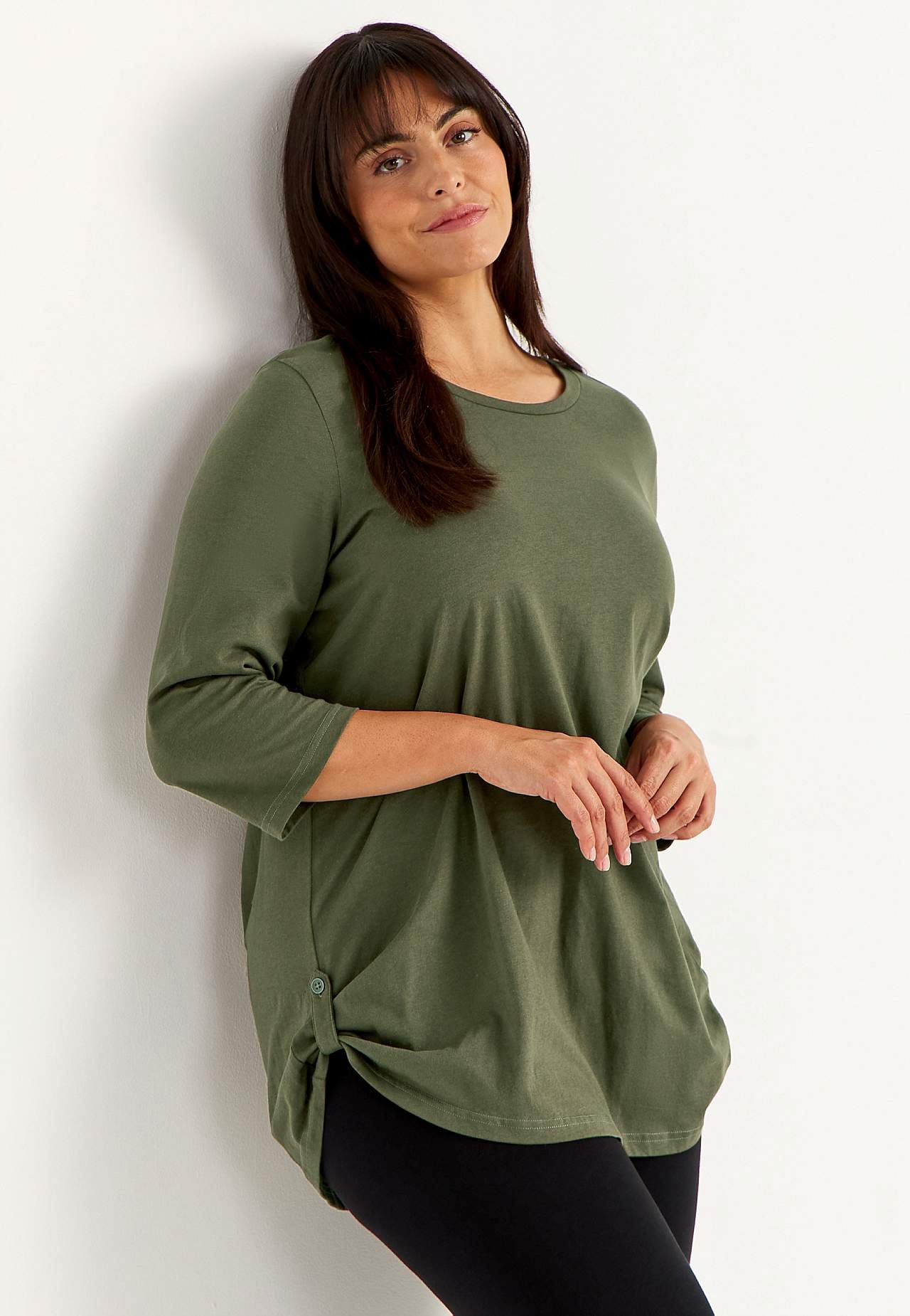 Jerseytunika med 3/4 erme Alexia 2-pack