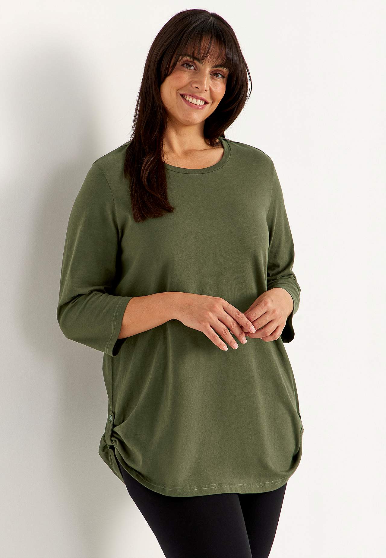 Jerseytunika med 3/4 erme Alexia 2-pack