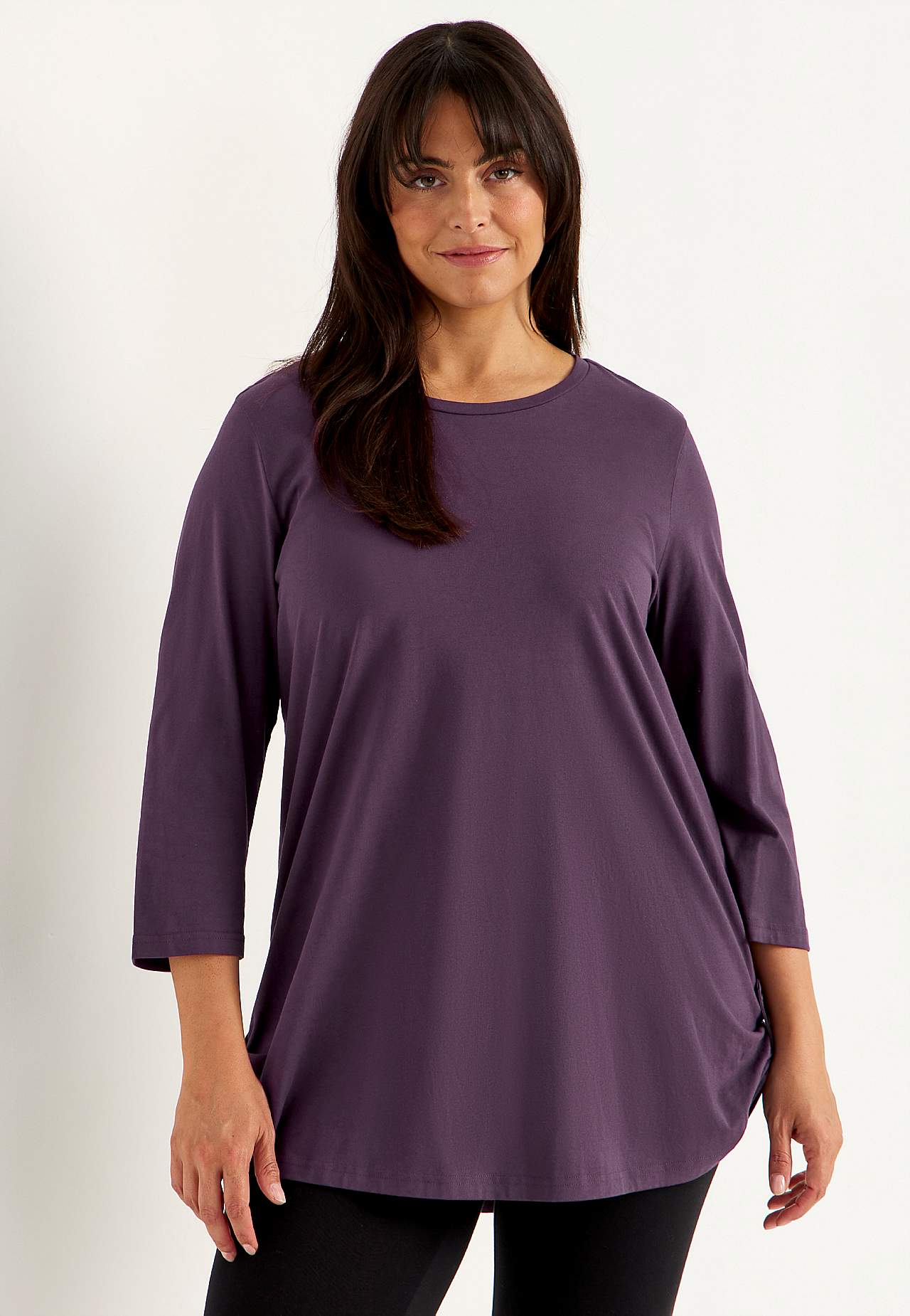 Jerseytunika med 3/4 erme Alexia 2-pack