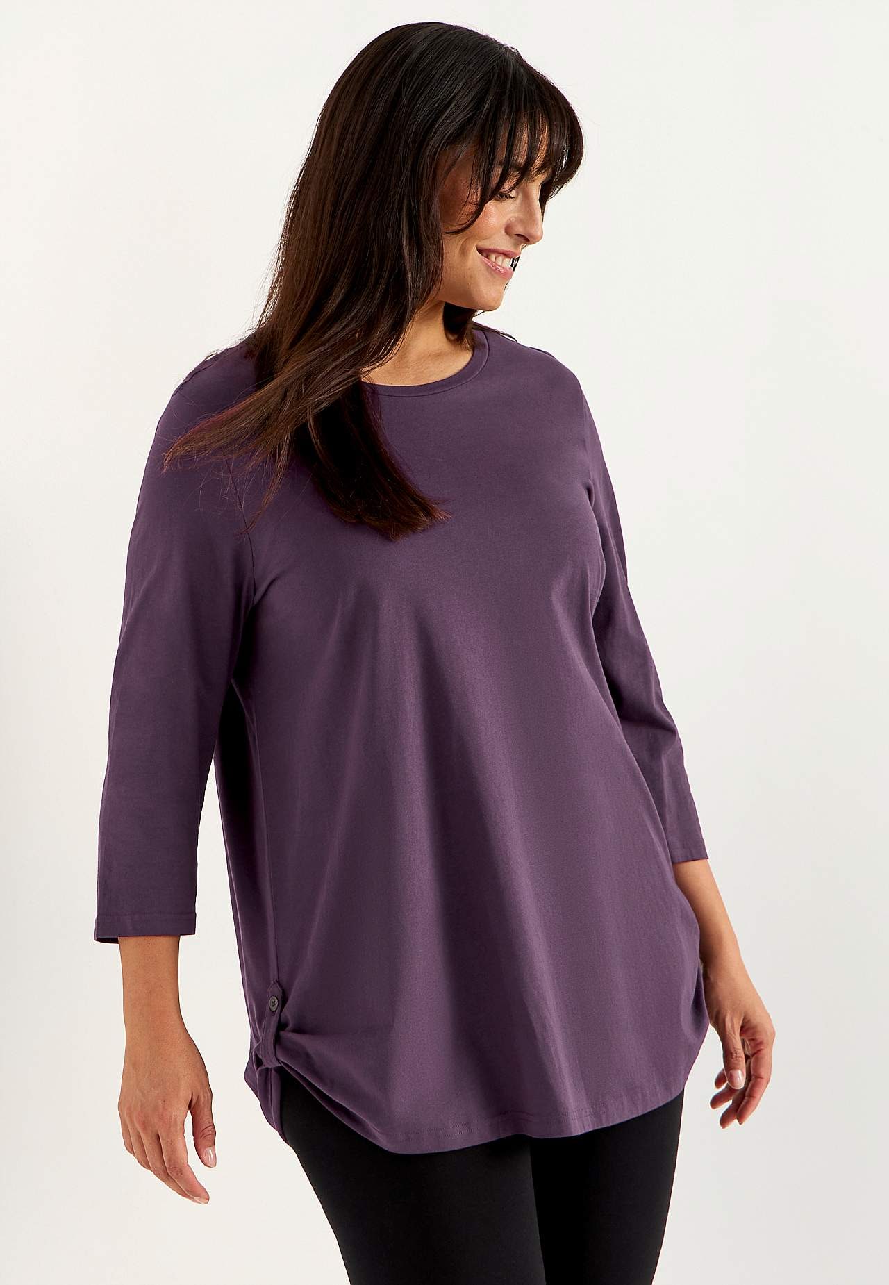 Jerseytunika med 3/4 erme Alexia 2-pack