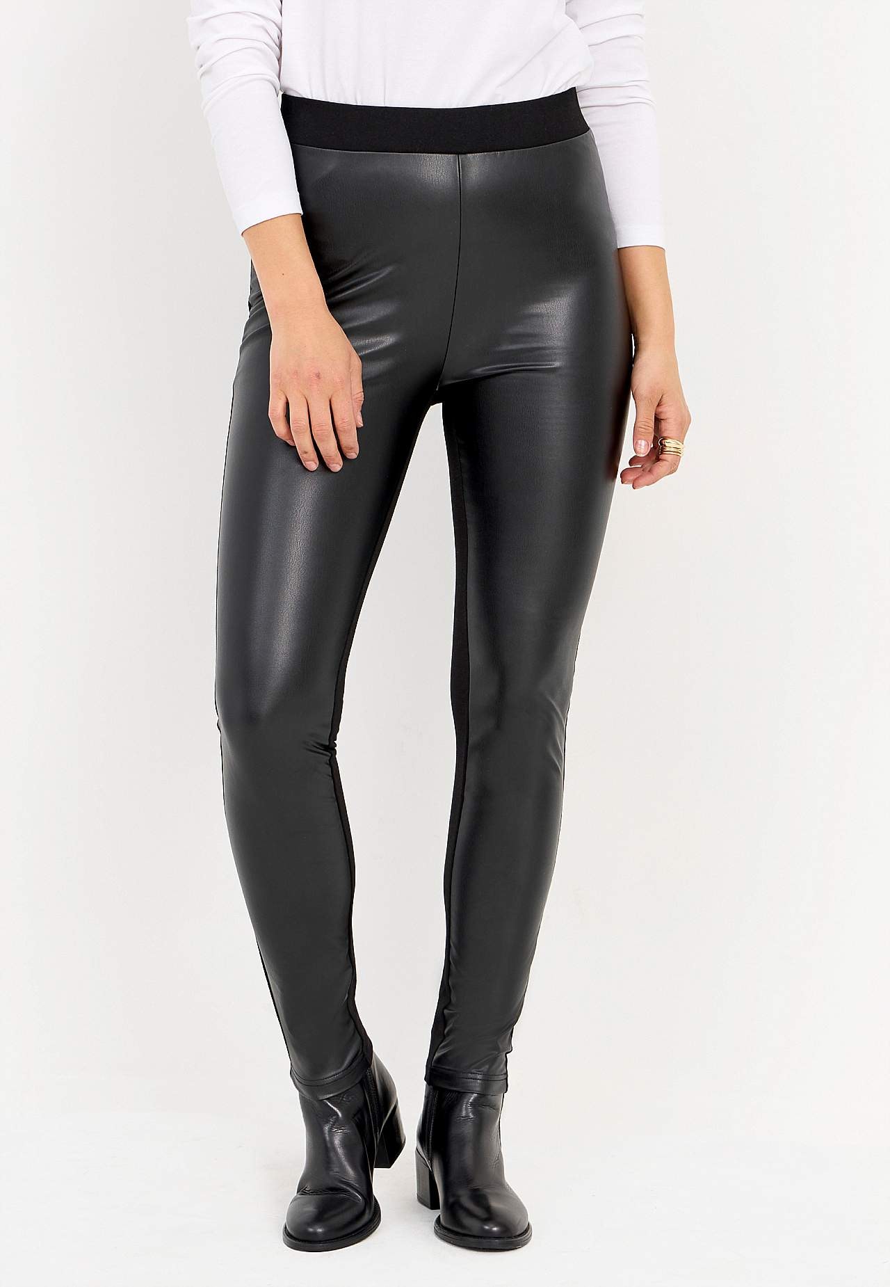 Leggings med belagt forside