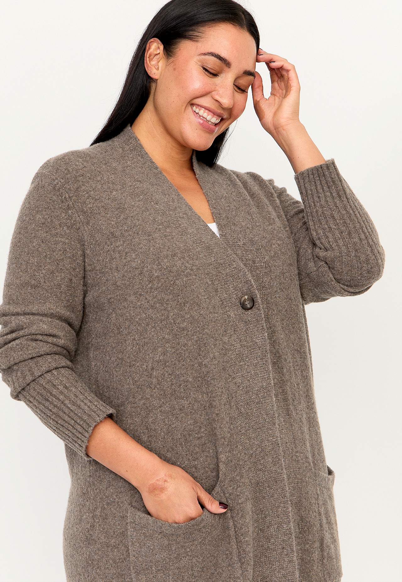 Myk, lang cardigan Harriet