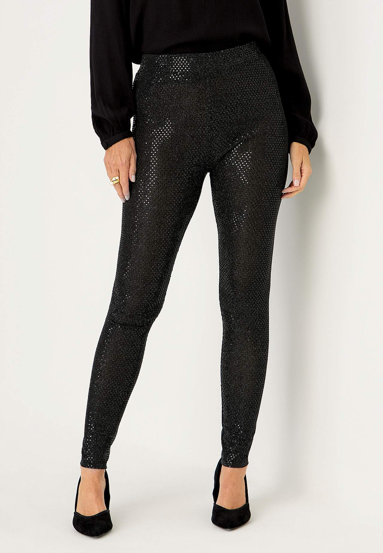 Leggings med paljetter