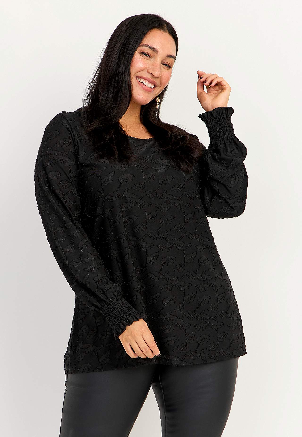 Jacquard-mønster jerseytunika