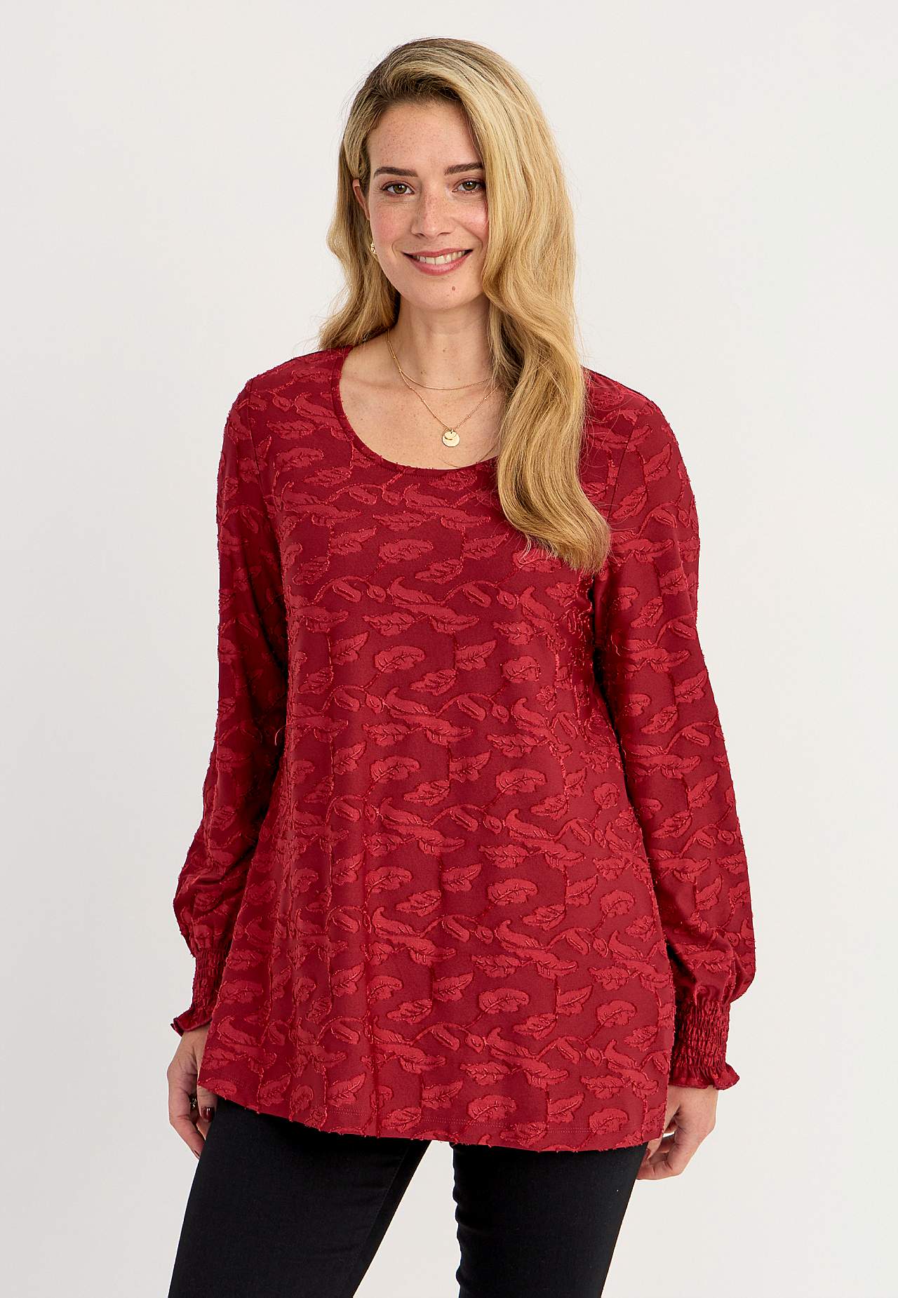 Jacquard-mønster jerseytunika