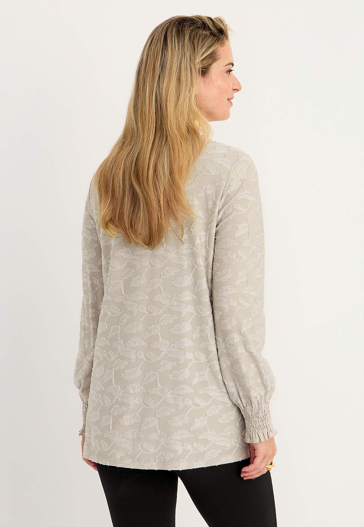 Jacquard-mønster jerseytunika