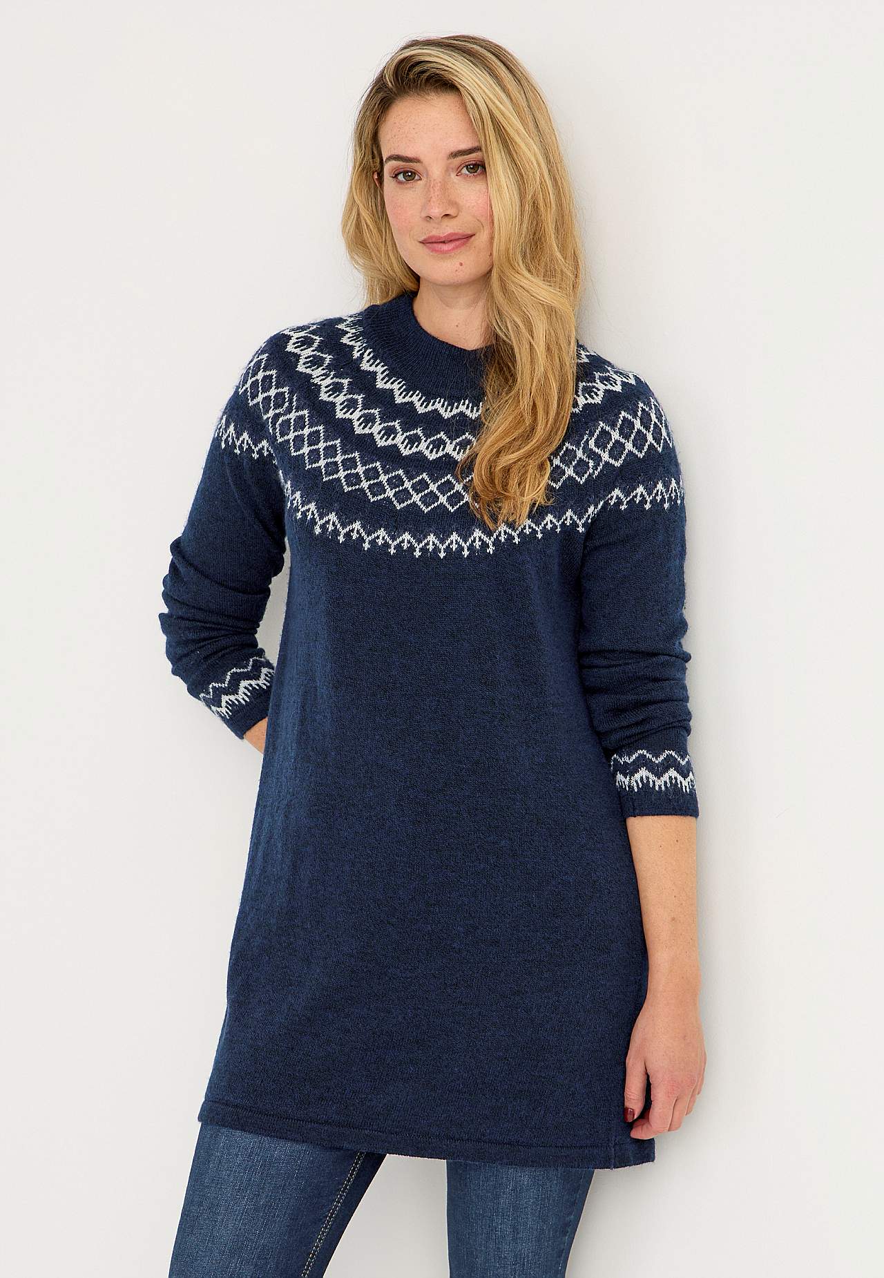 Jacquard-mønster genser Jacqueline