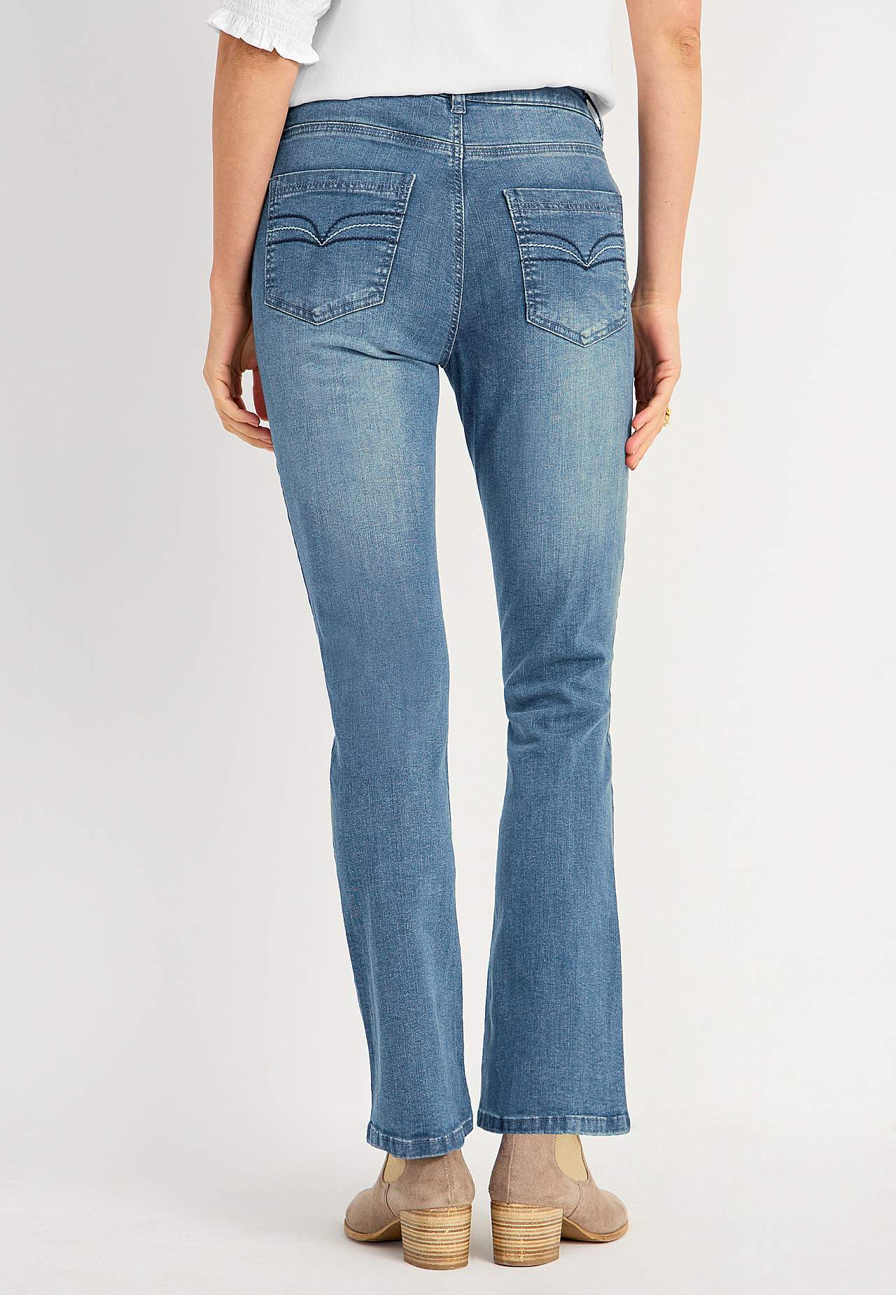 Stretchjeans med bootcut
