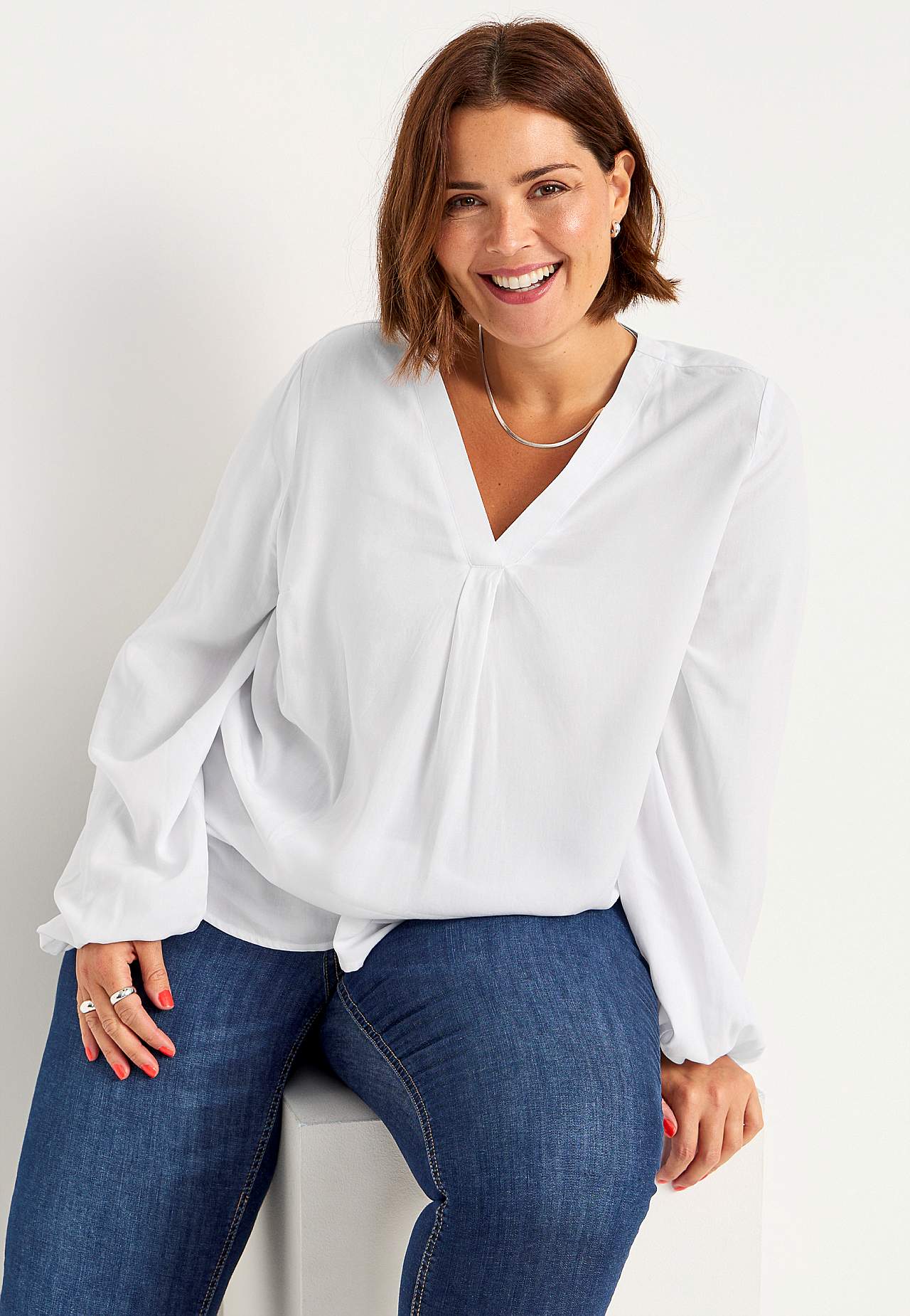 Langermet bluse