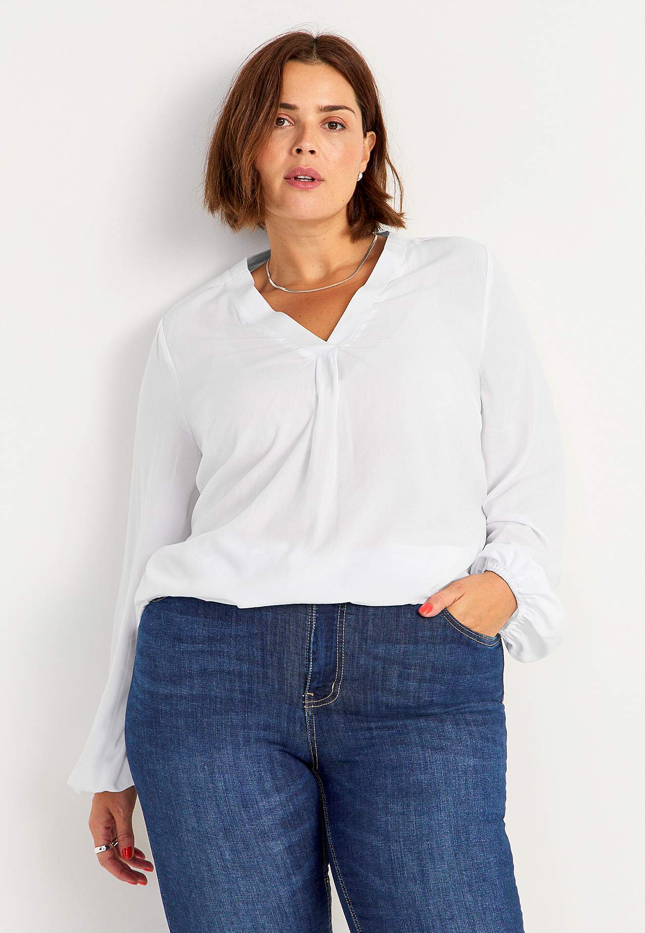 Langermet bluse