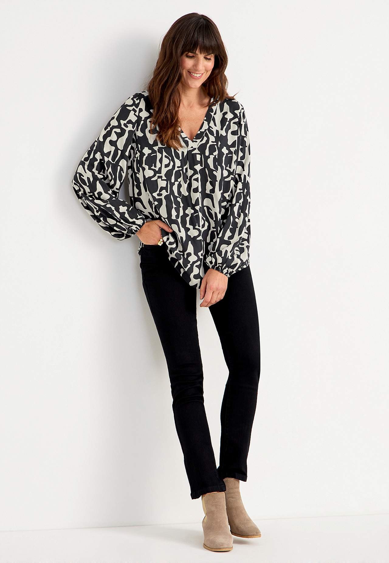Langermet bluse