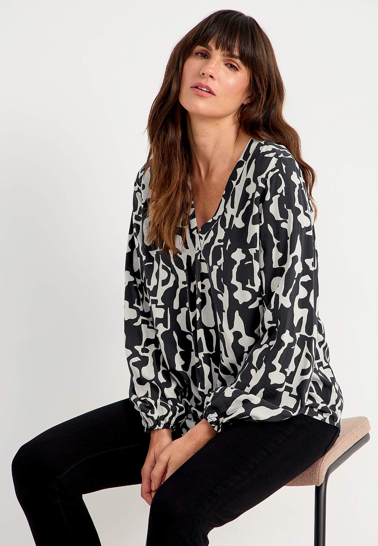 Langermet bluse