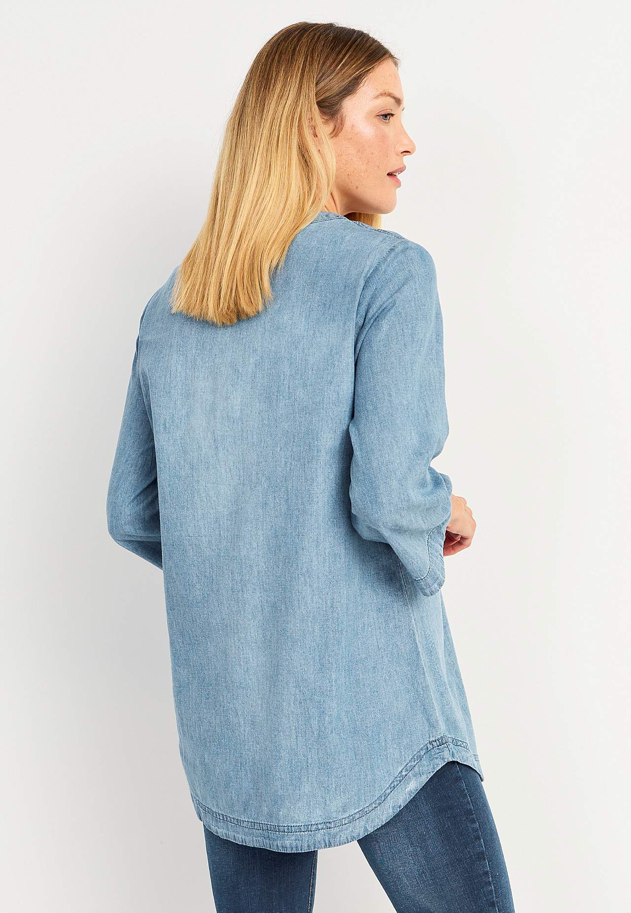 Denimtunika med snøring Ella