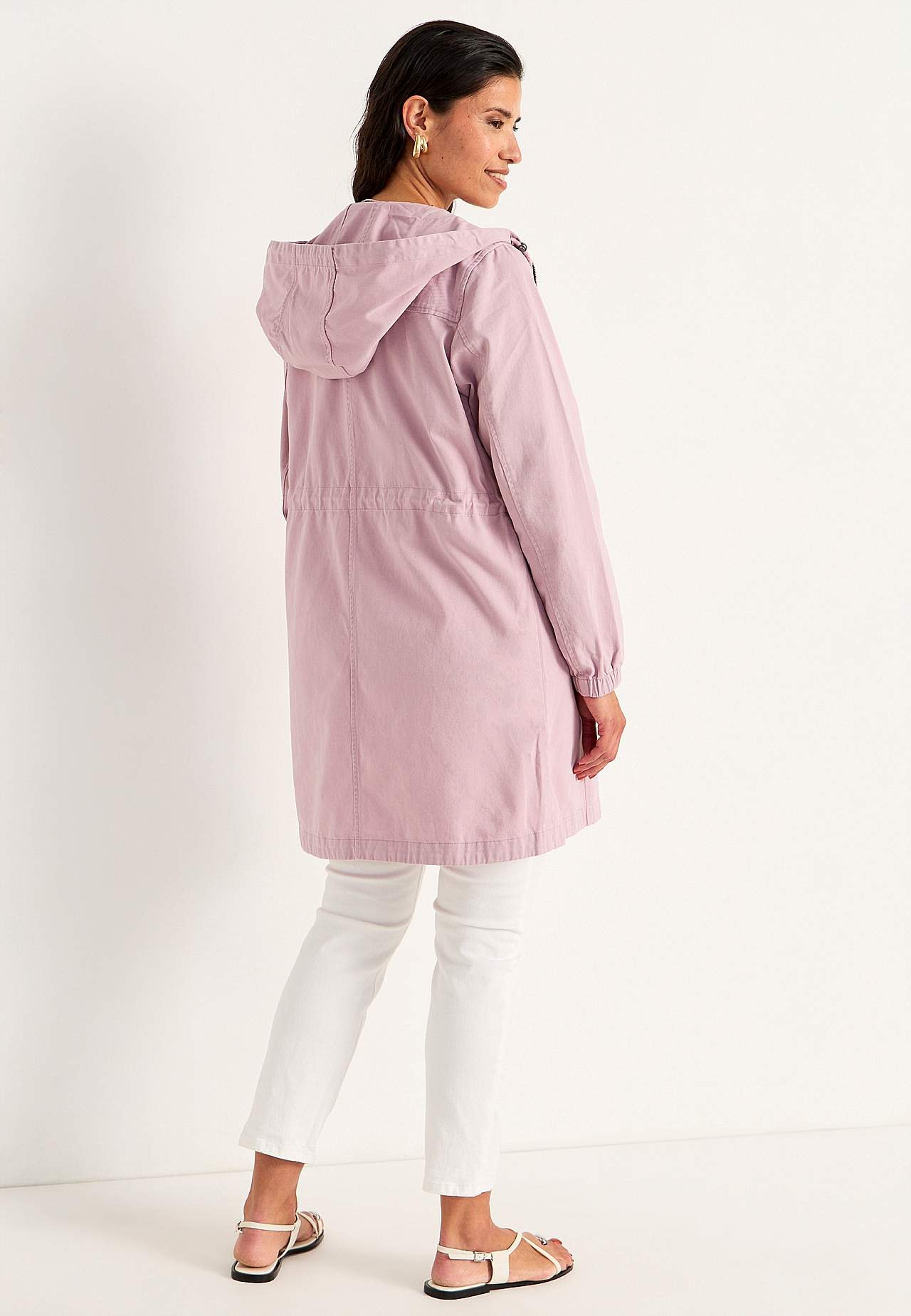 Parkas med broderi