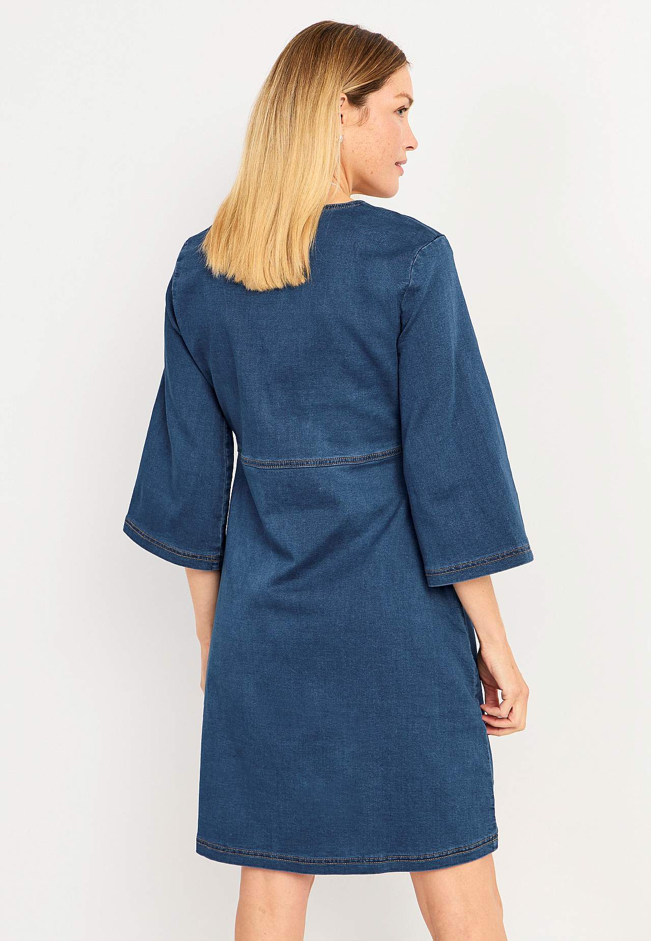 Kjole i denimtrikot Olga