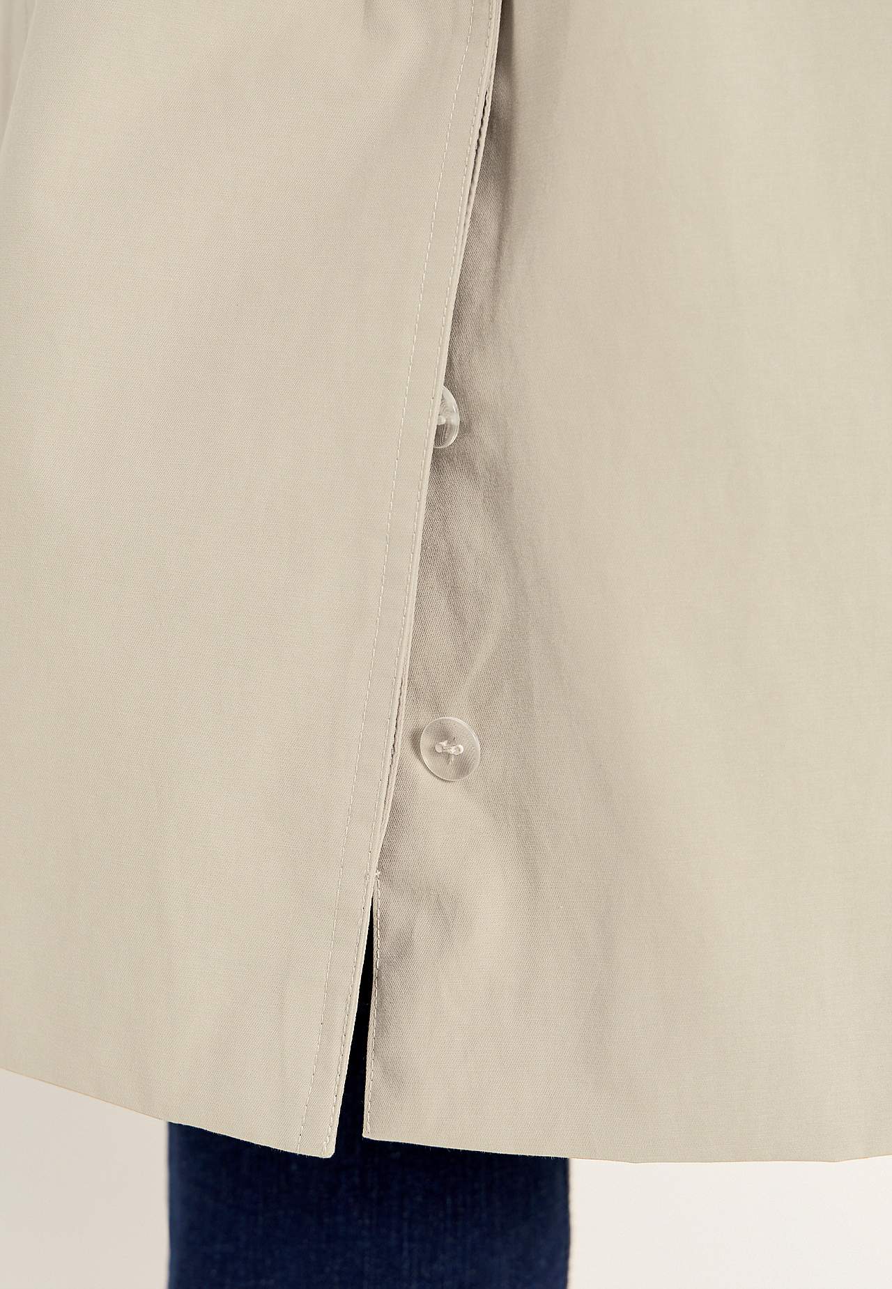 Enkeltkneppet trenchcoat