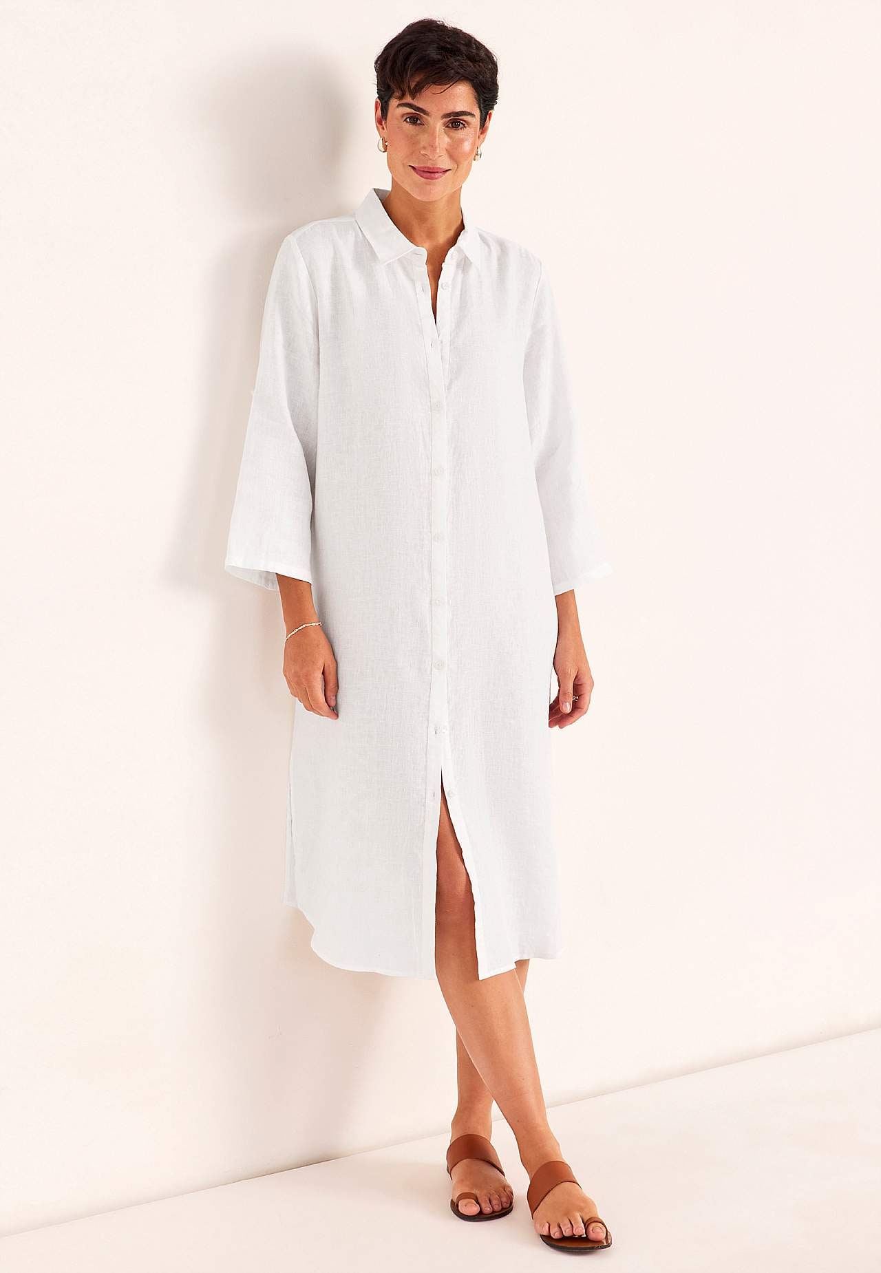 Skjortekjole Premium i lin