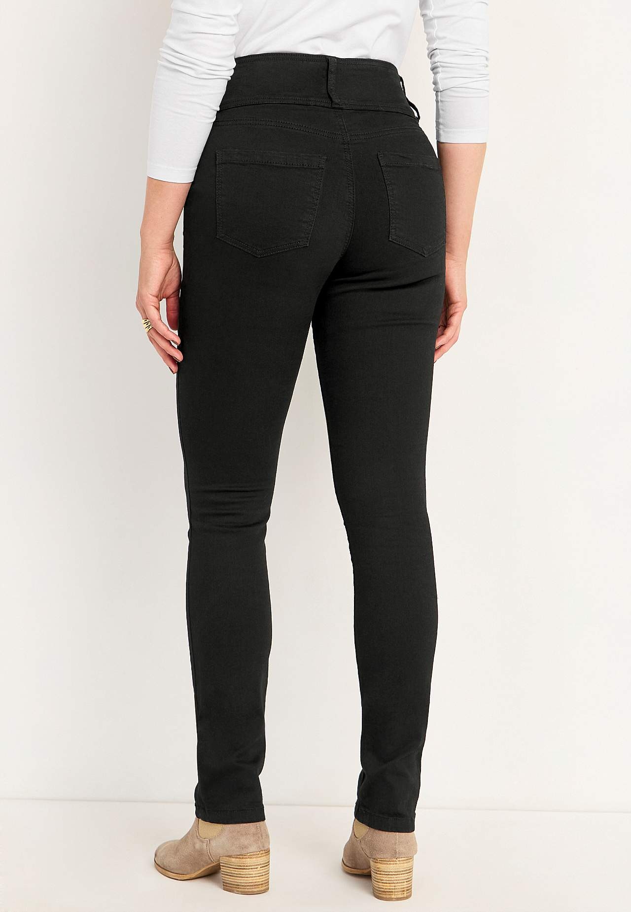 Smale jeans med høy midje - tre lengder