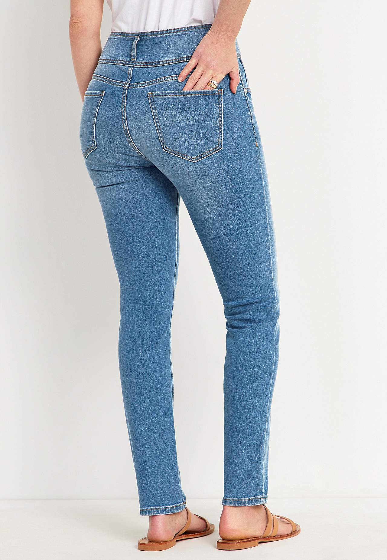 Smale jeans med høy midje - tre lengder Jennifer
