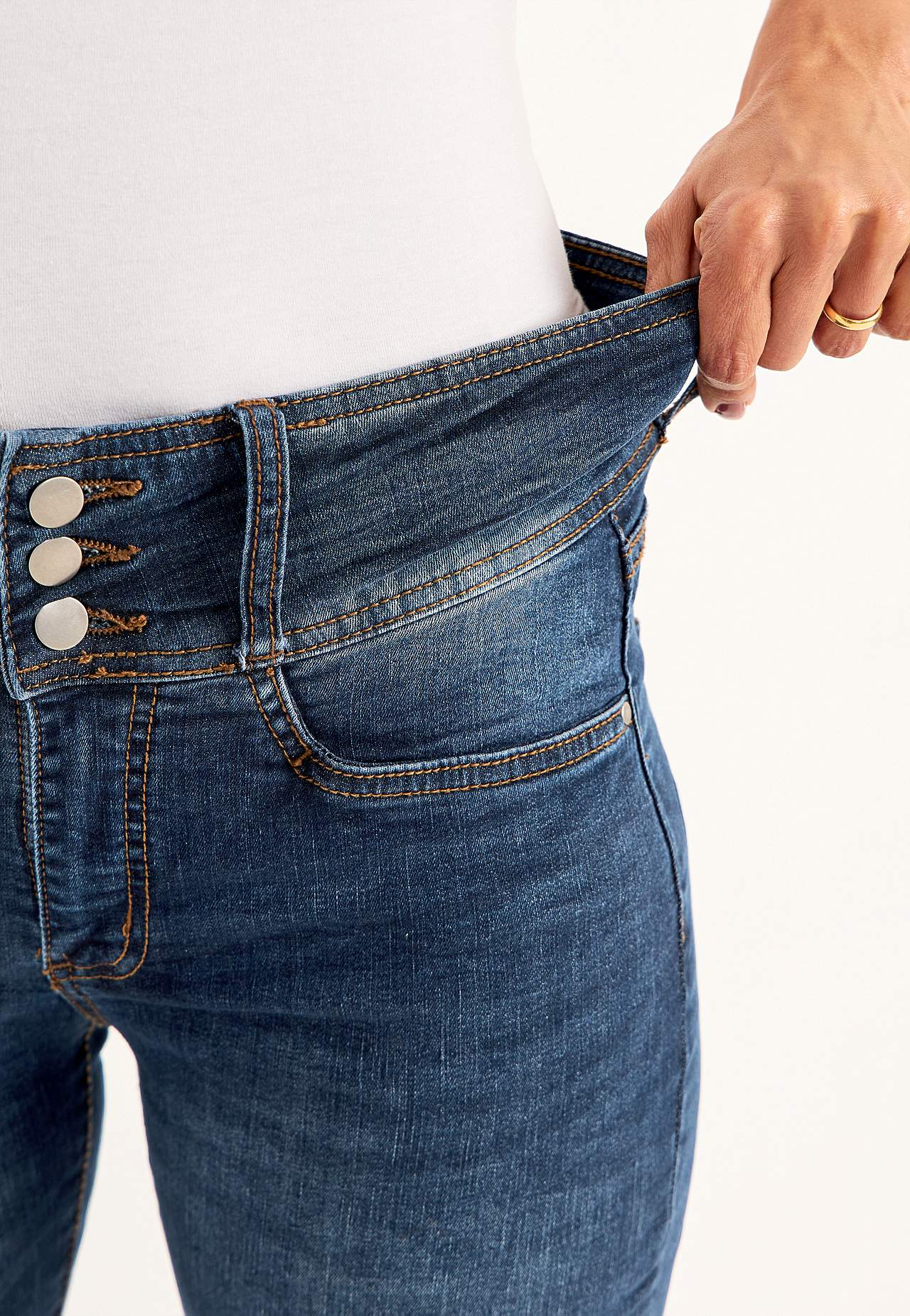 Boot cut jeans med høy midje Jennifer