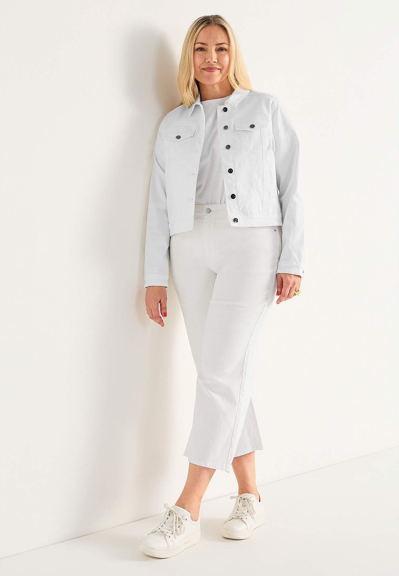Denimjakke med stretch