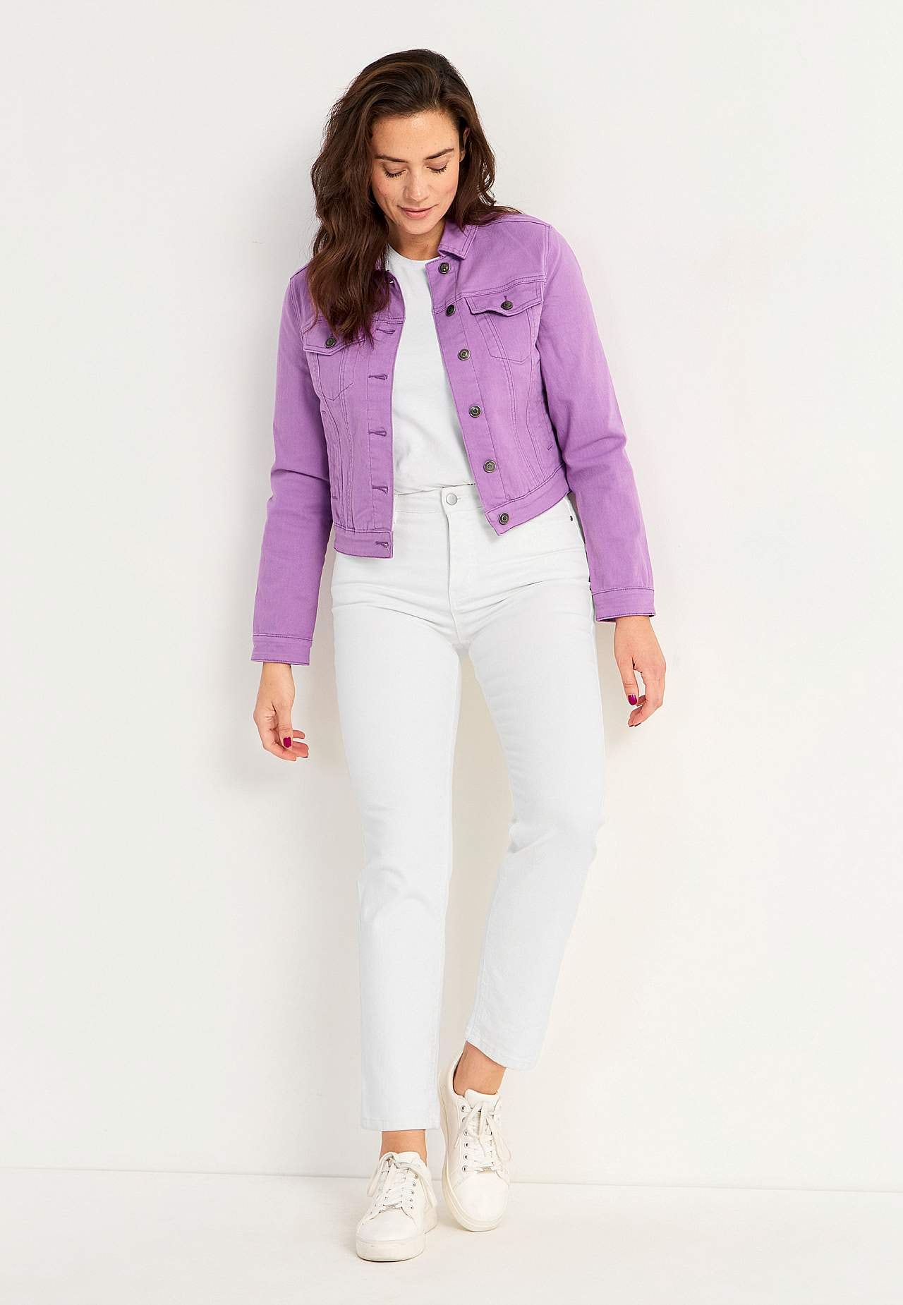 Denimjakke med stretch