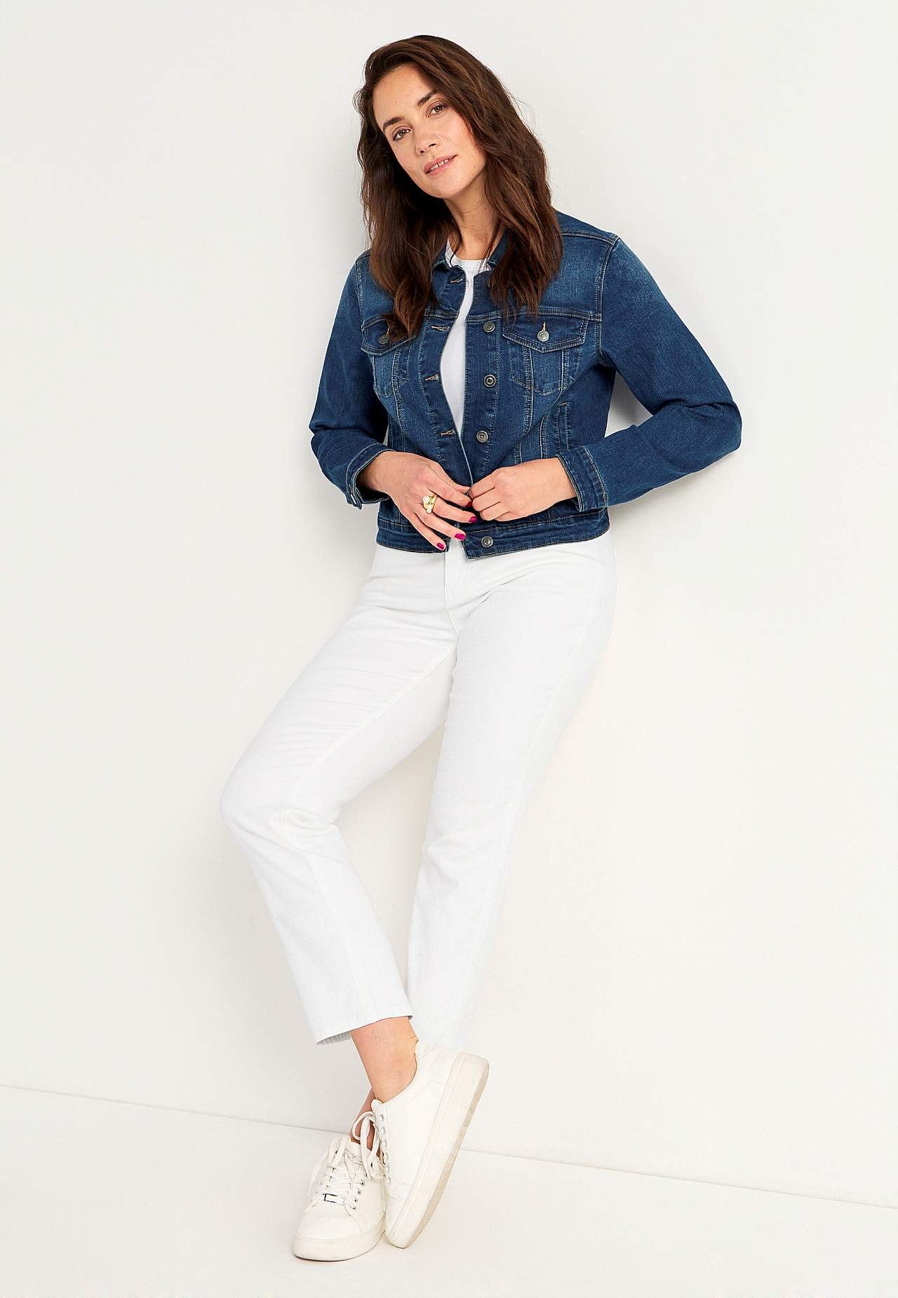 Denimjakke med stretch