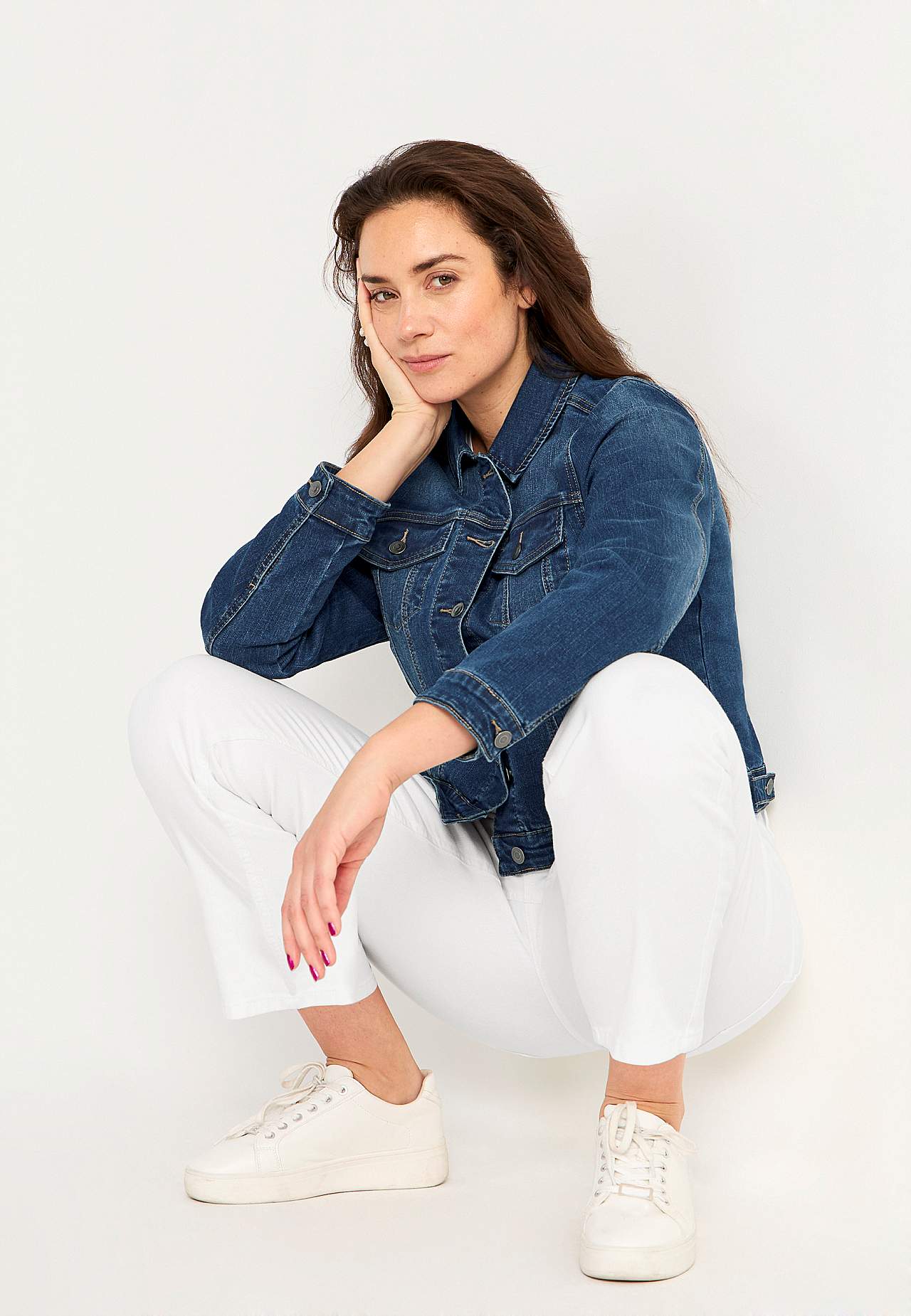 Denimjakke med stretch