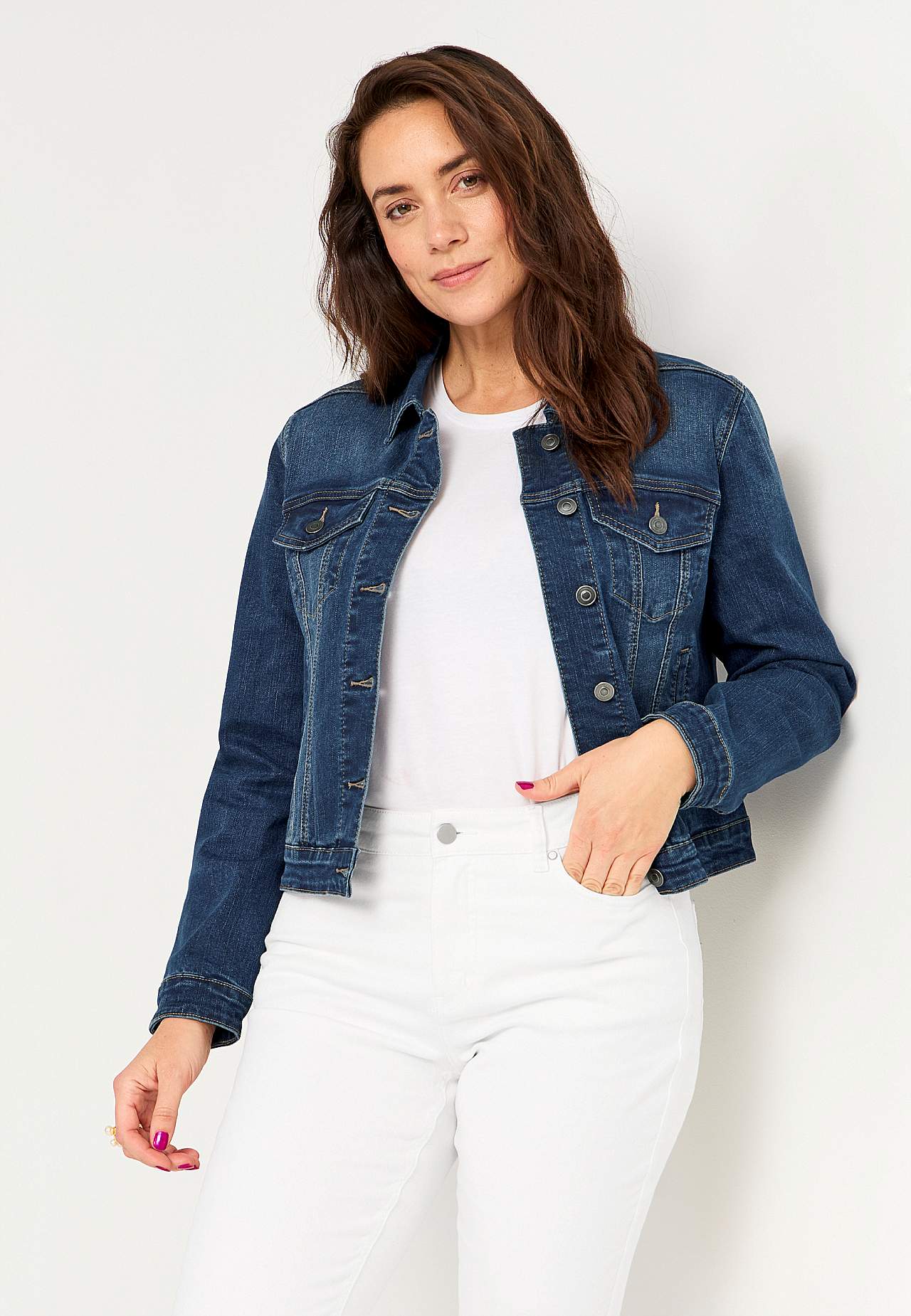 Denimjakke med stretch