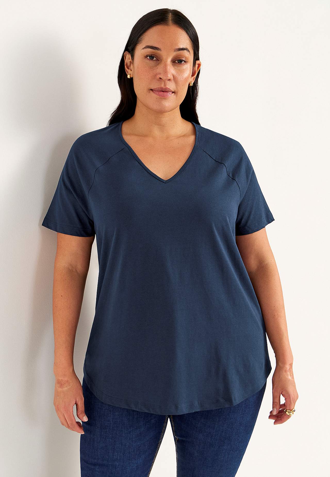Jerseytopp med raglanerme Alex 2-pack
