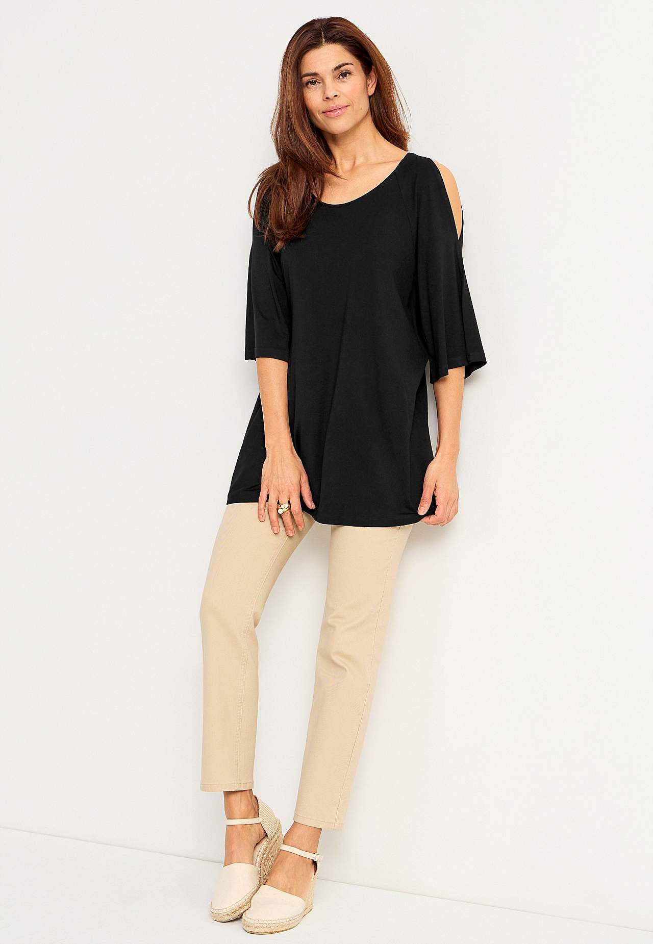 Jerseytunika med bare skuldre