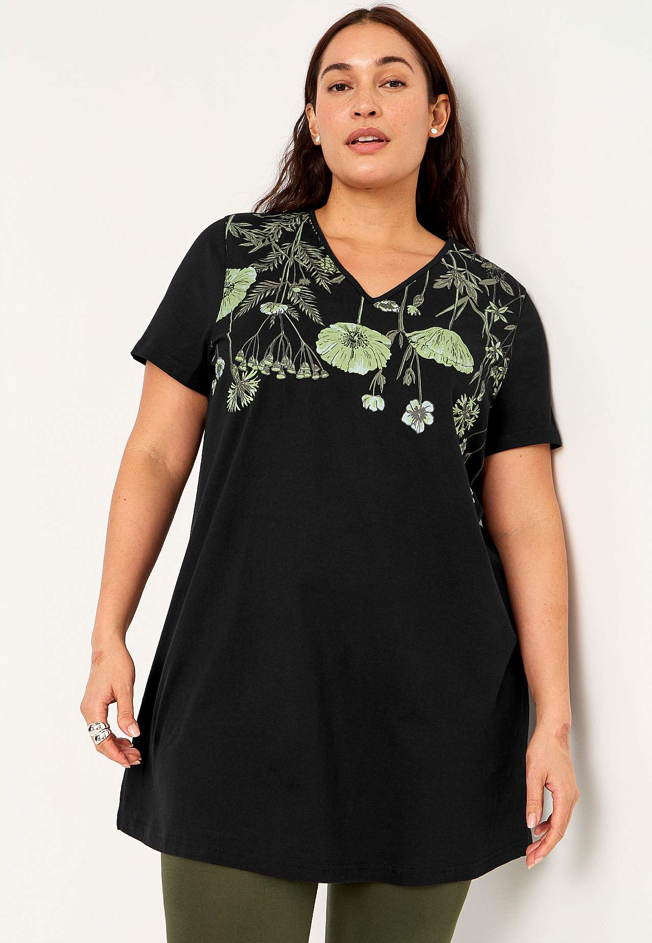 Mønstrede jerseytunikaer Barbro 2-pack
