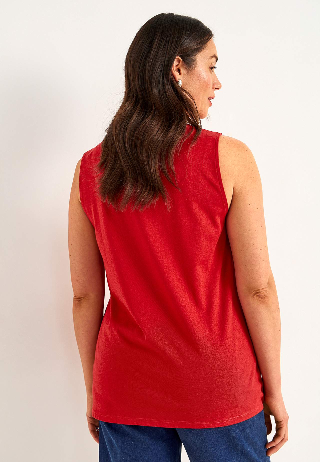 Singlet med dekorativ fold