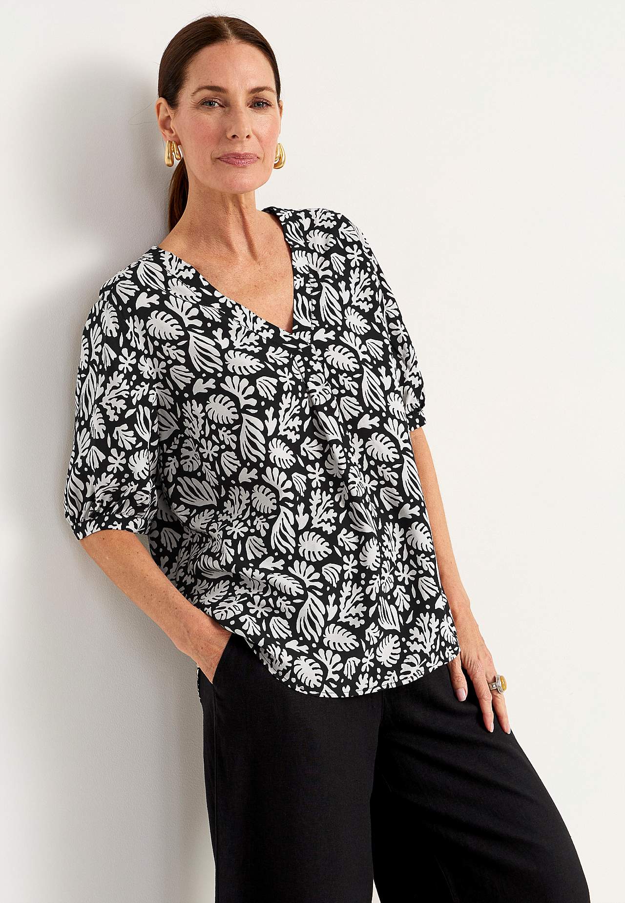 Kortermet bluse